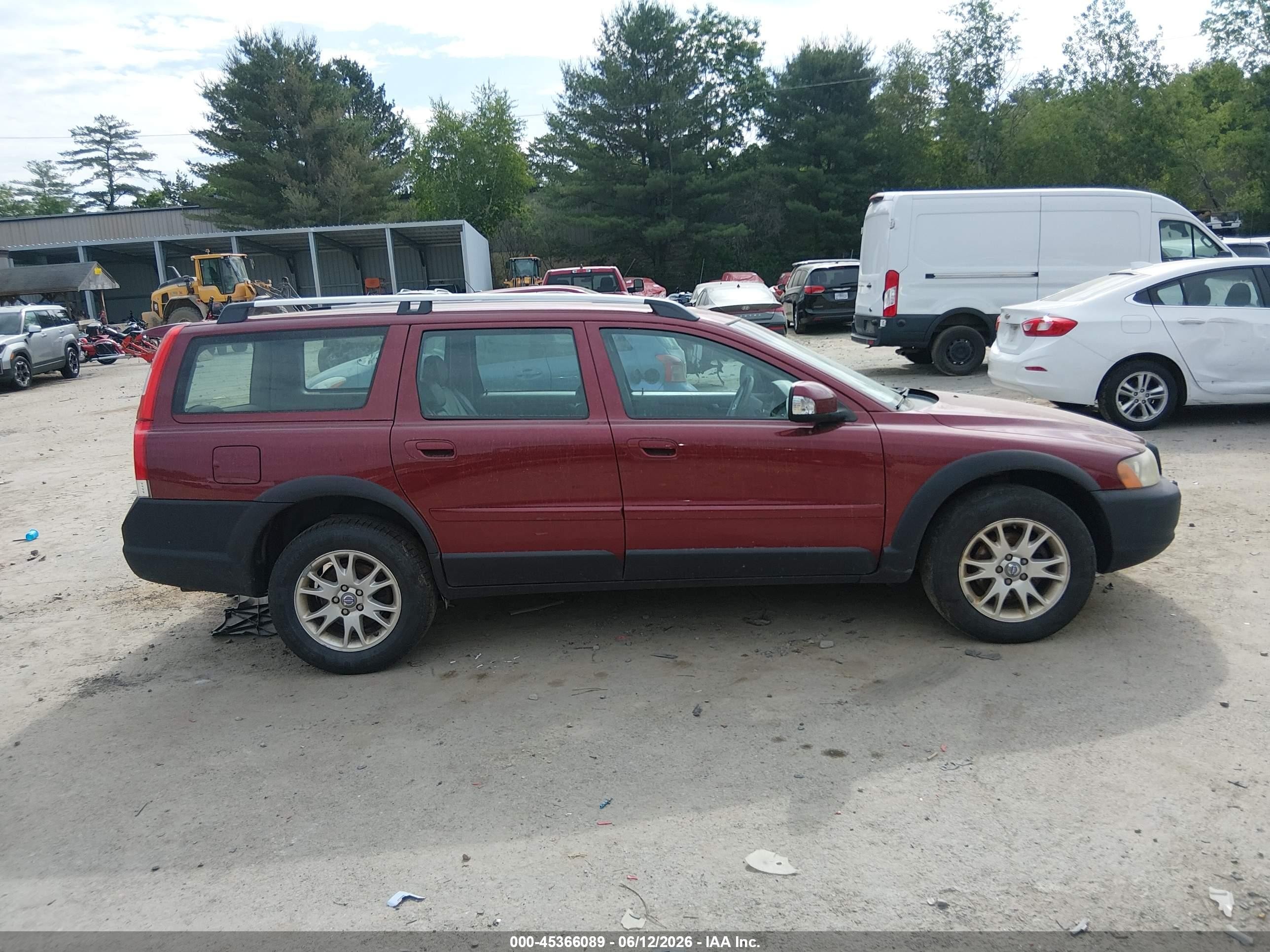 2007 Volvo Xc70 2.5t Red vin: YV4SZ592971279689