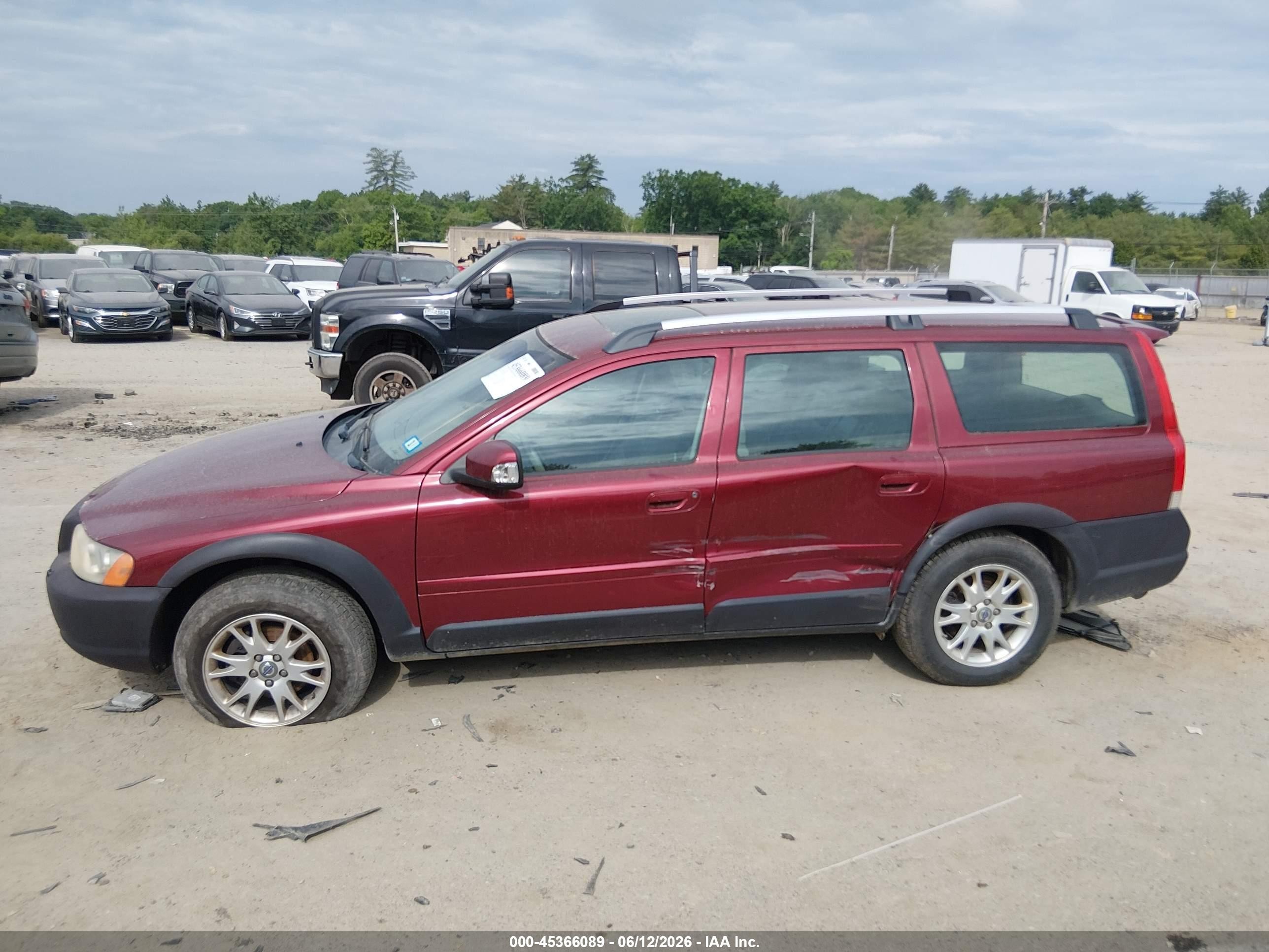 2007 Volvo Xc70 2.5t Red vin: YV4SZ592971279689