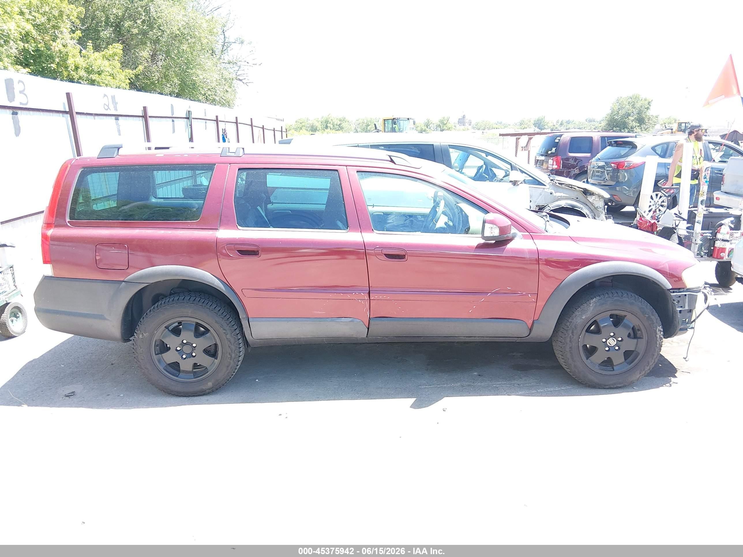 2007 Volvo Xc70 2.5t Burgundy vin: YV4SZ592X71270273