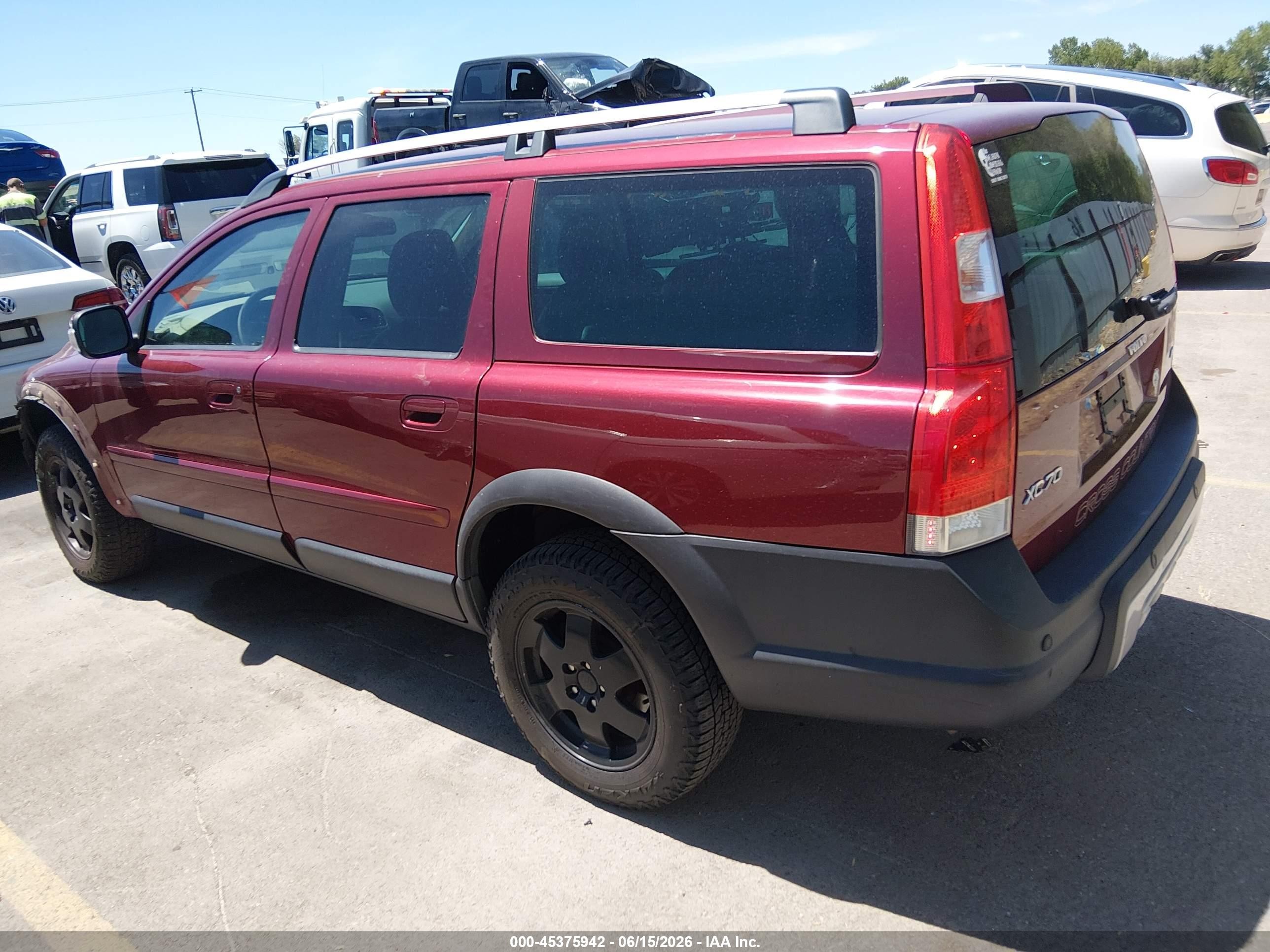 2007 Volvo Xc70 2.5t Burgundy vin: YV4SZ592X71270273
