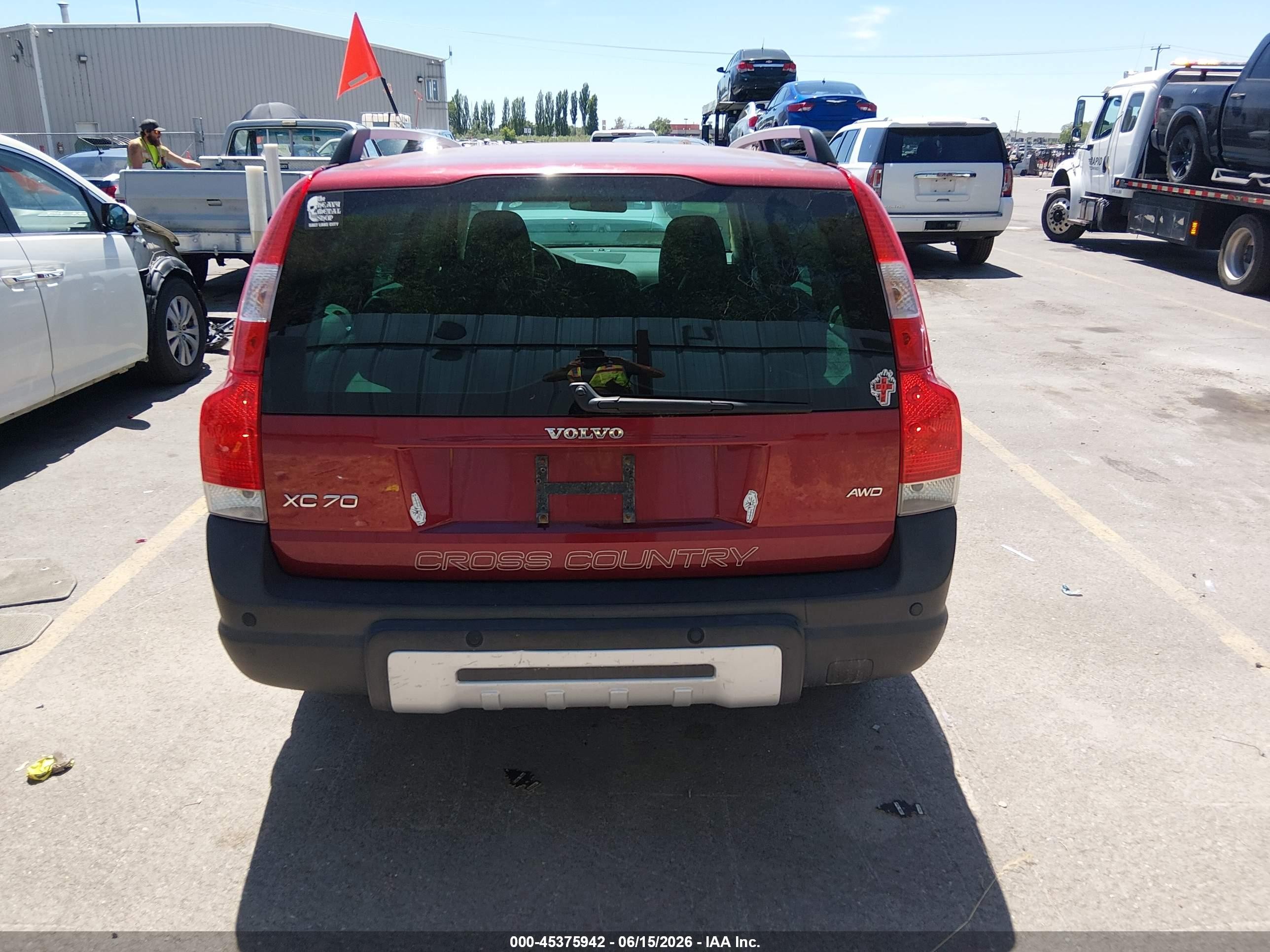 2007 Volvo Xc70 2.5t Burgundy vin: YV4SZ592X71270273