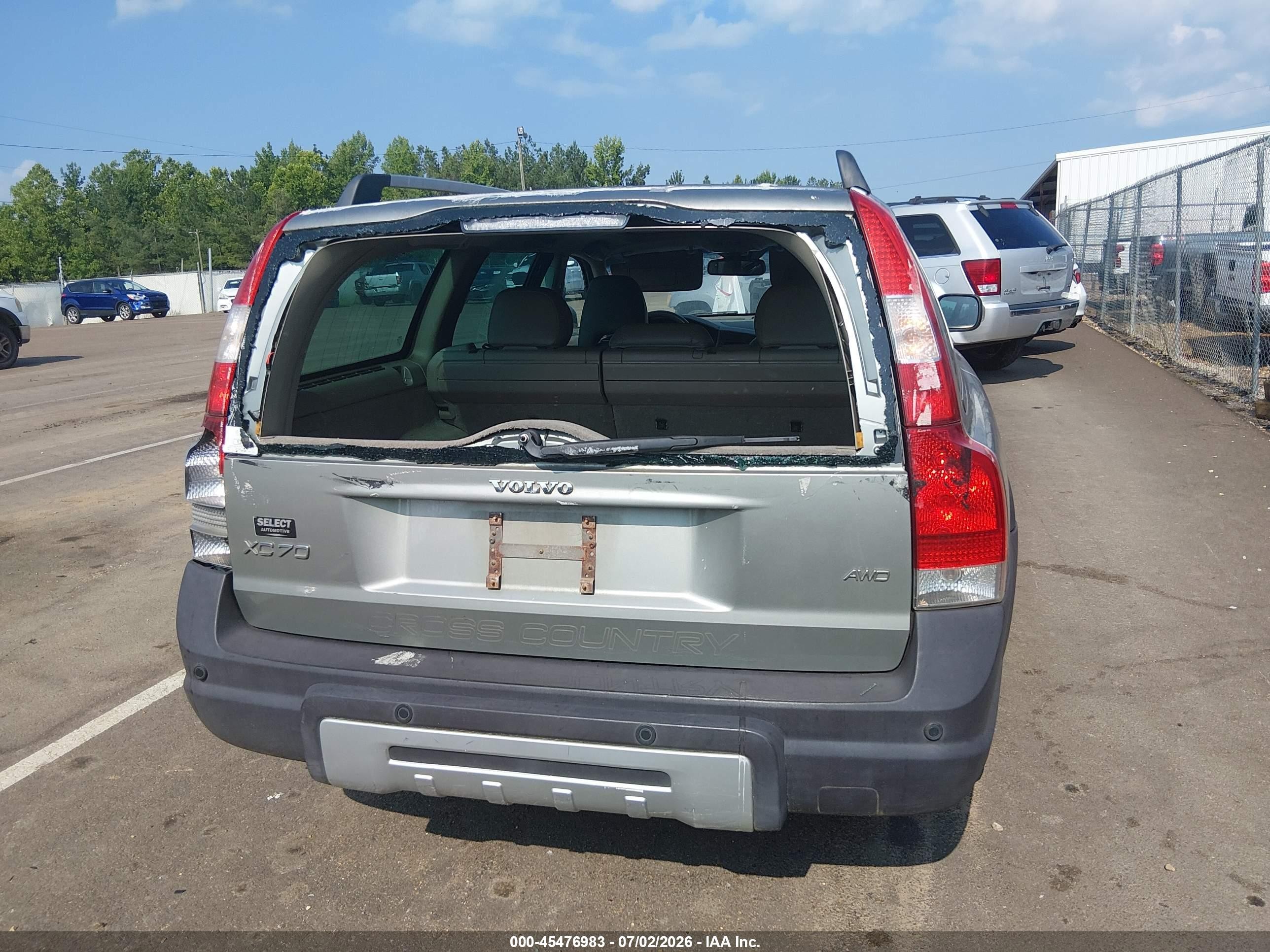 2007 Volvo Xc70 2.5t Gray vin: YV4SZ592X71288448