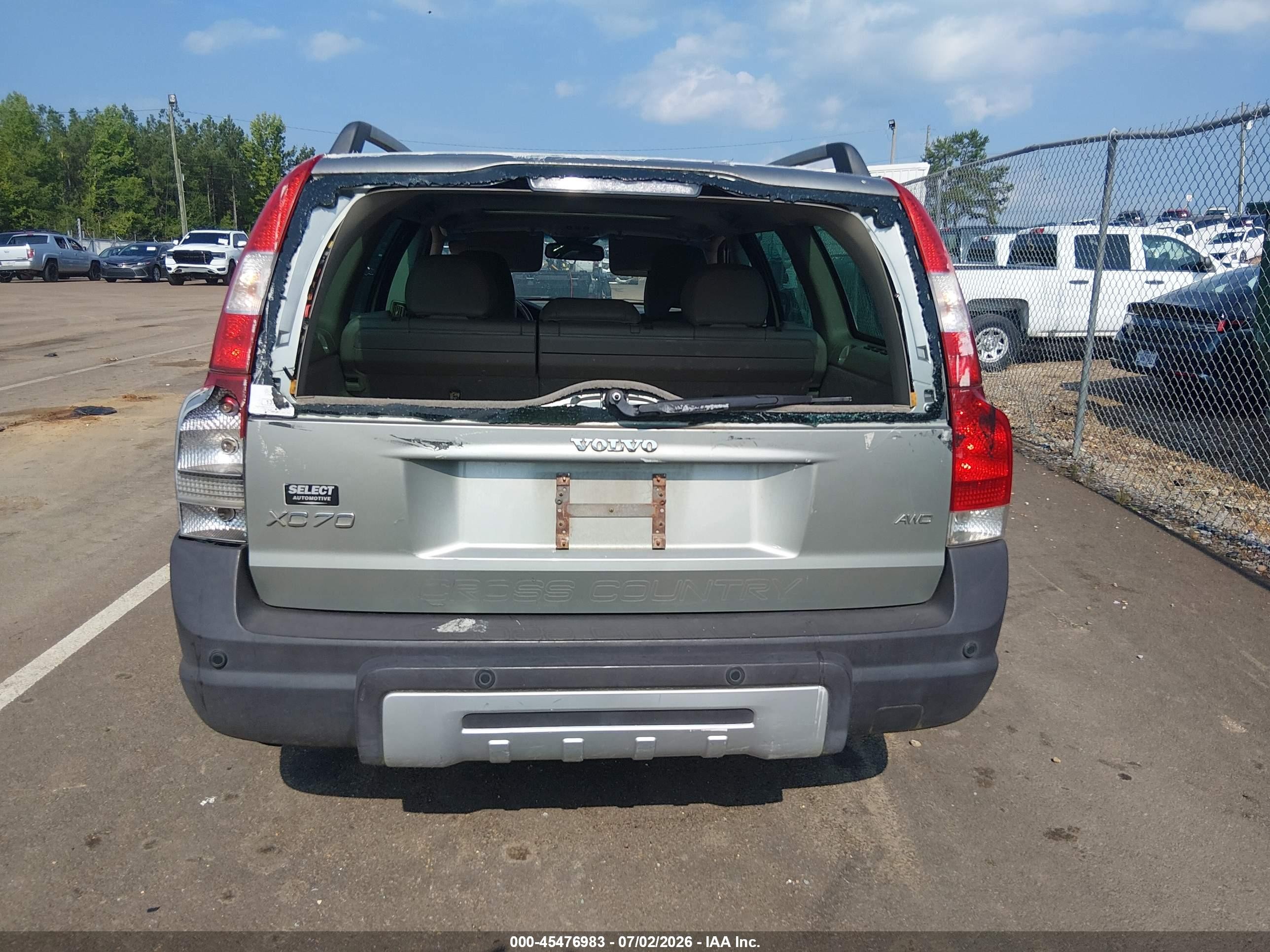 2007 Volvo Xc70 2.5t Gray vin: YV4SZ592X71288448