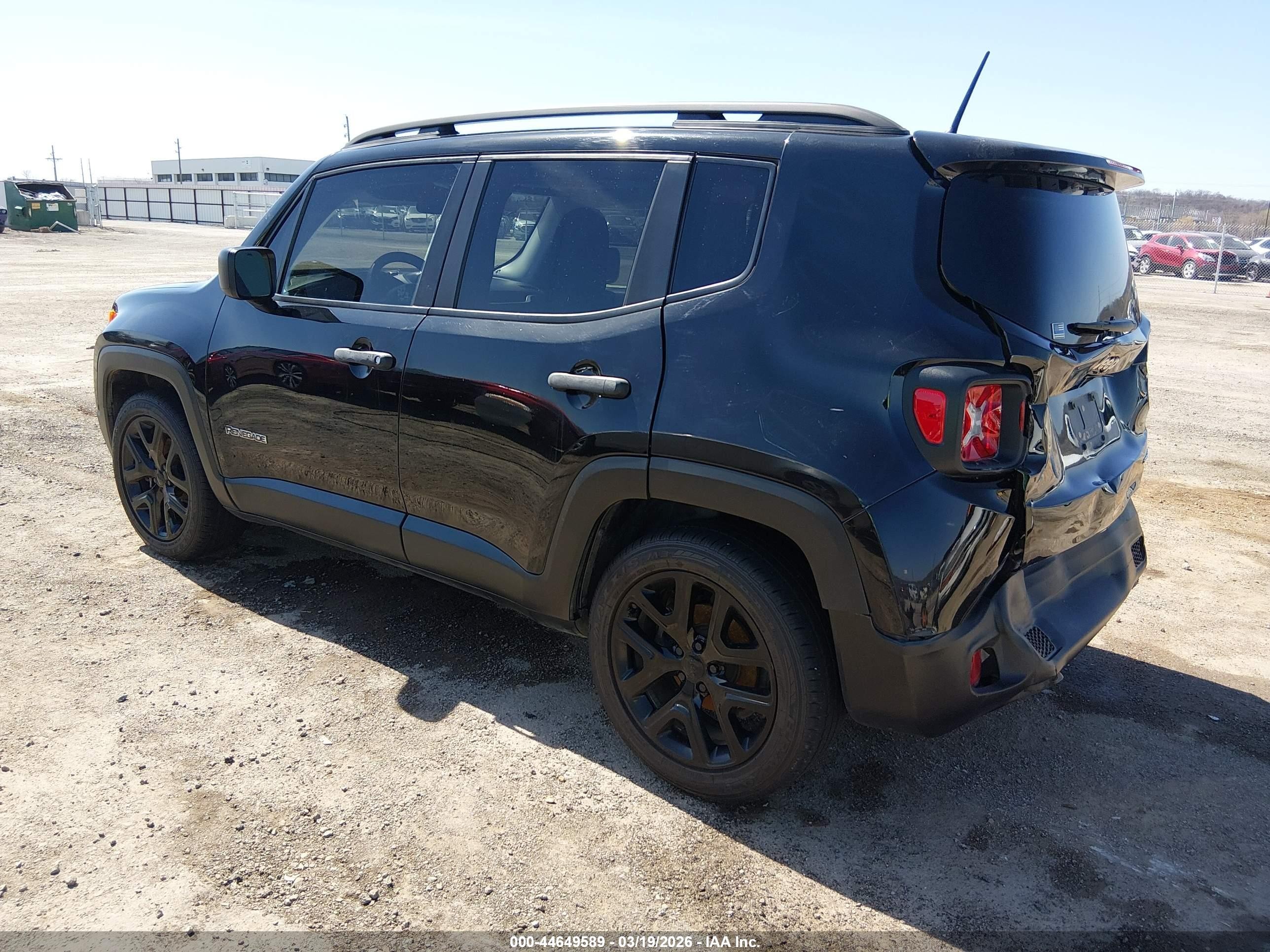 2017 Jeep Renegade Sport Fwd Черный vin: ZACCJAAB3HPE62011