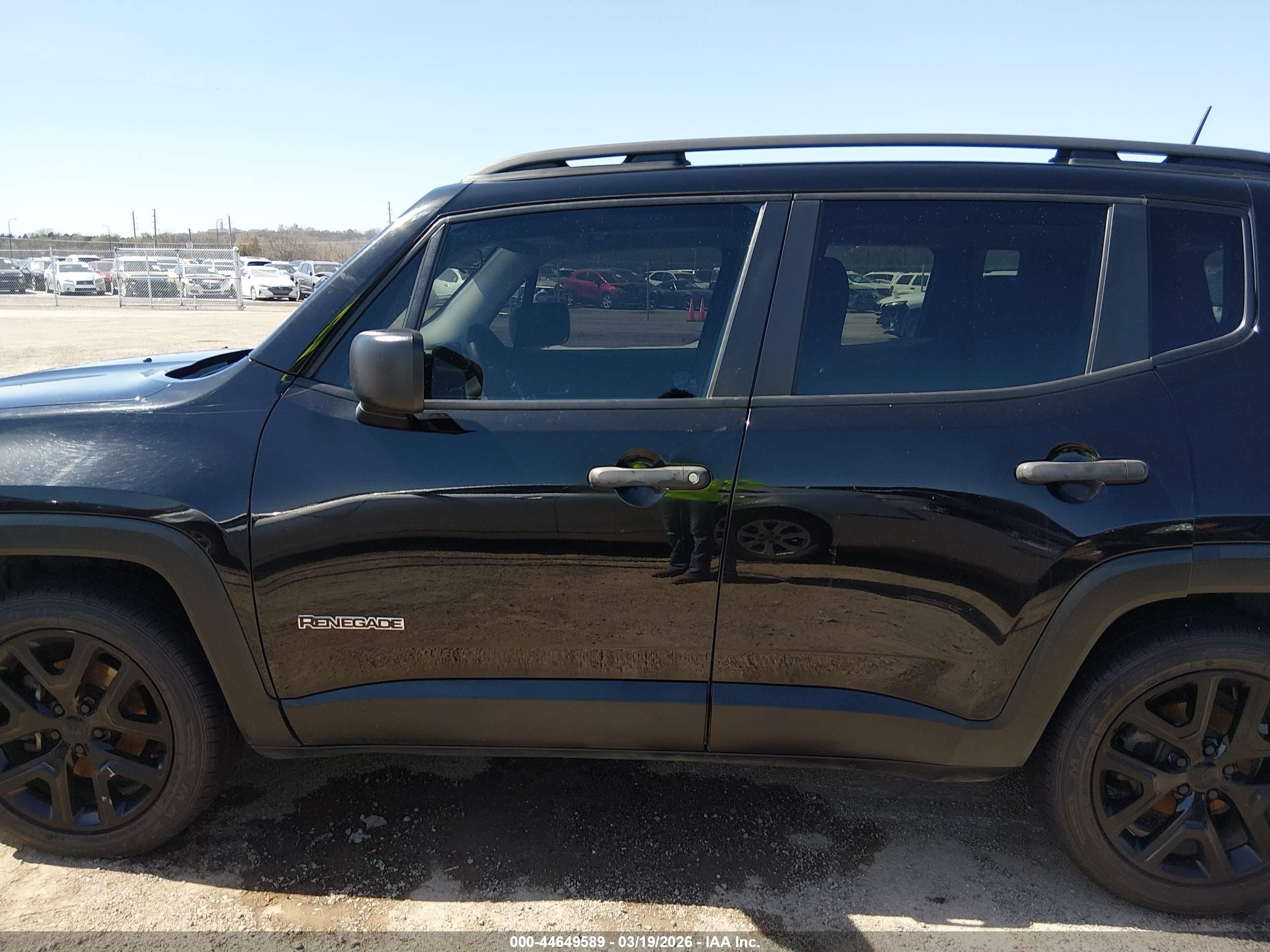 2017 Jeep Renegade Sport Fwd Черный vin: ZACCJAAB3HPE62011