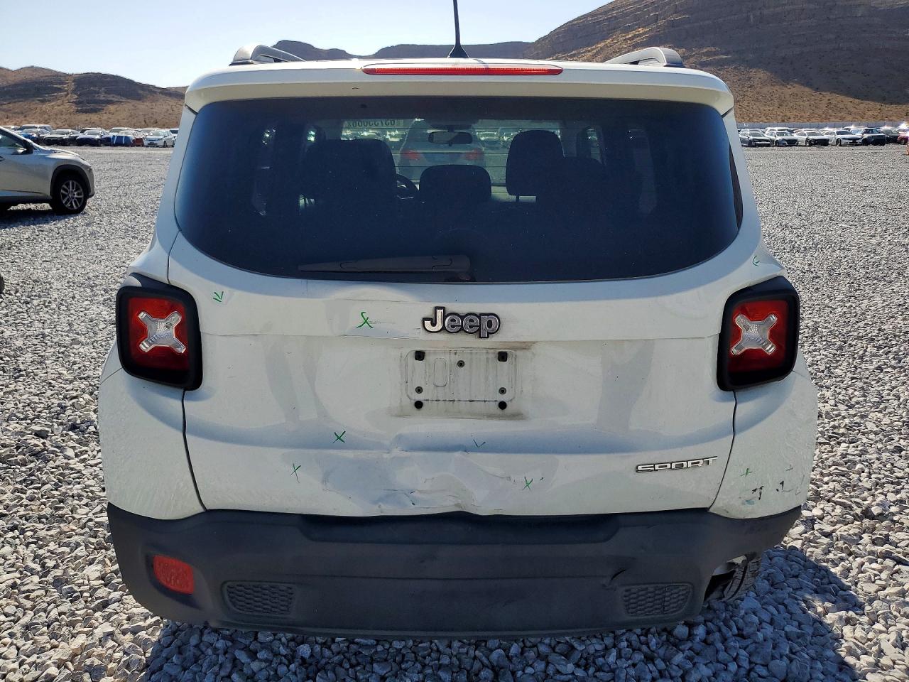 2017 Jeep Renegade Sport White vin: ZACCJAAB3HPF16746