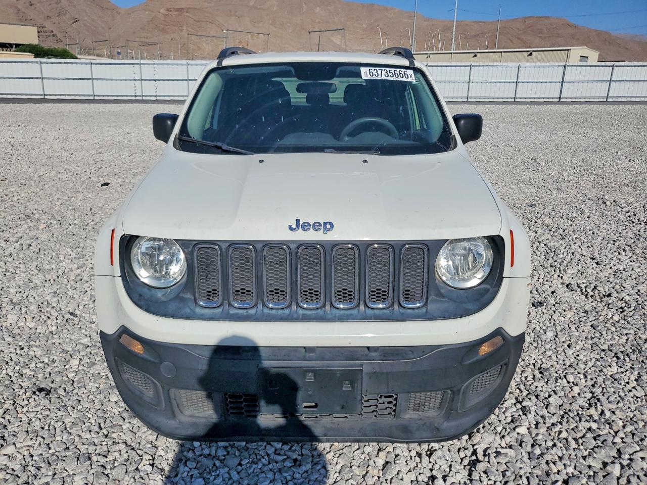 2017 Jeep Renegade Sport White vin: ZACCJAAB3HPF16746