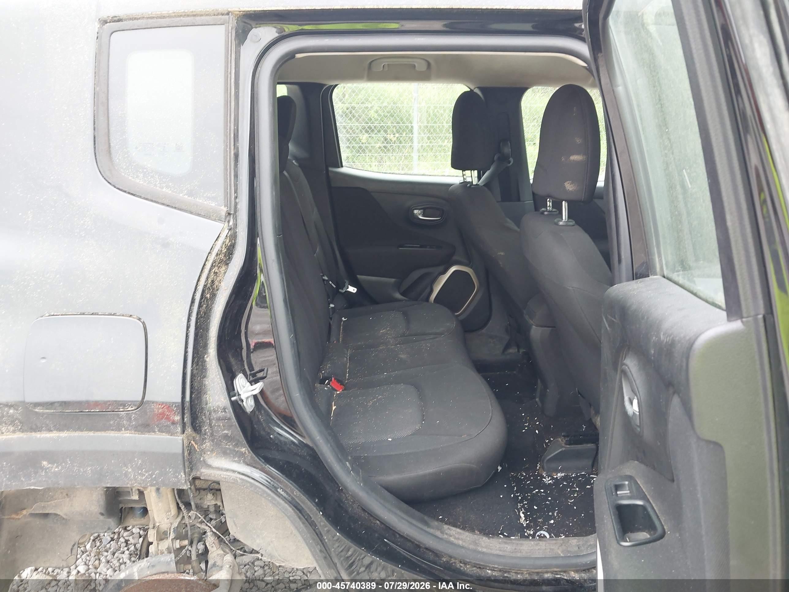 2015 Jeep Renegade Sport Black vin: ZACCJAAH0FPB71522