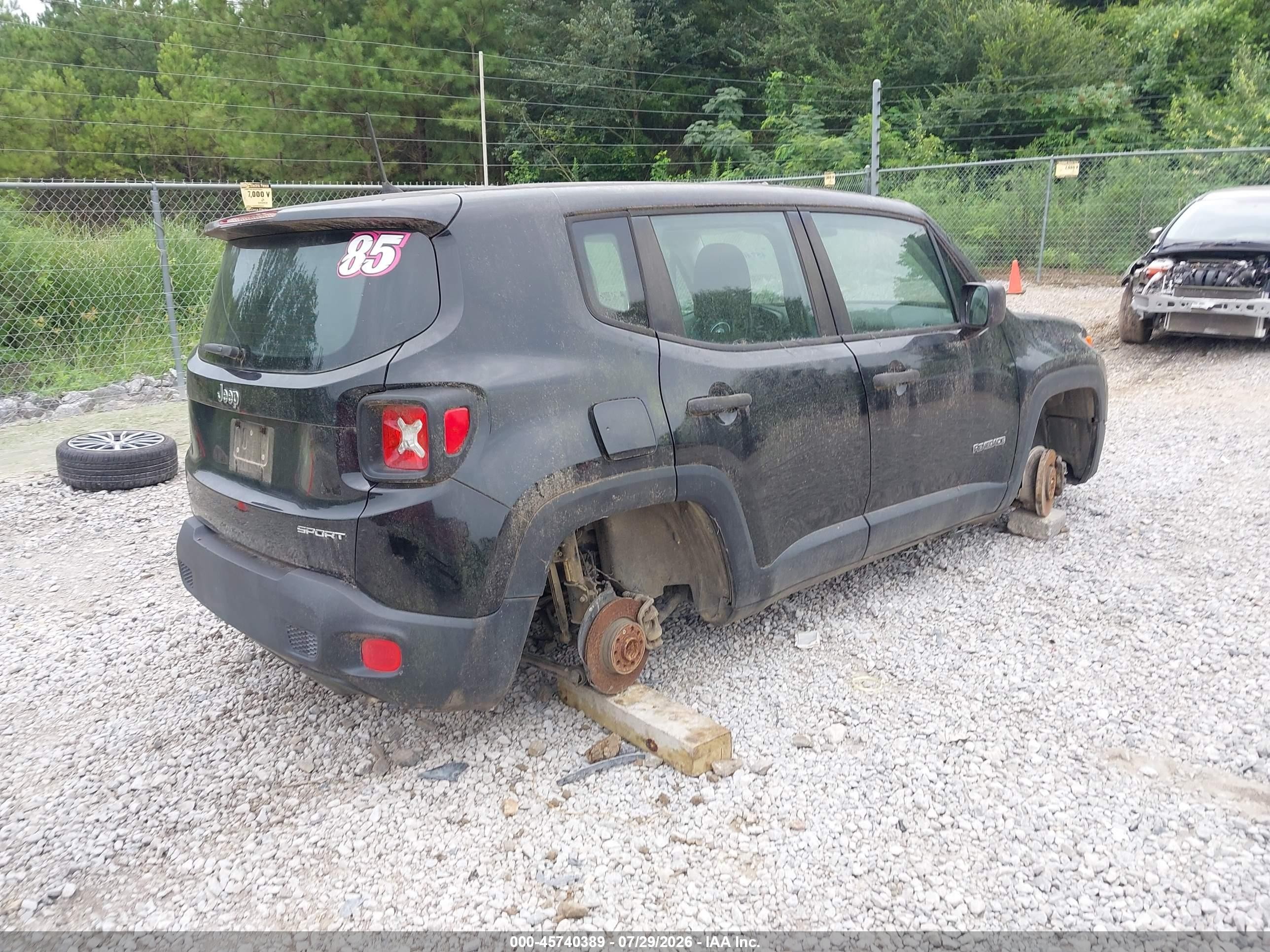 2015 Jeep Renegade Sport Black vin: ZACCJAAH0FPB71522