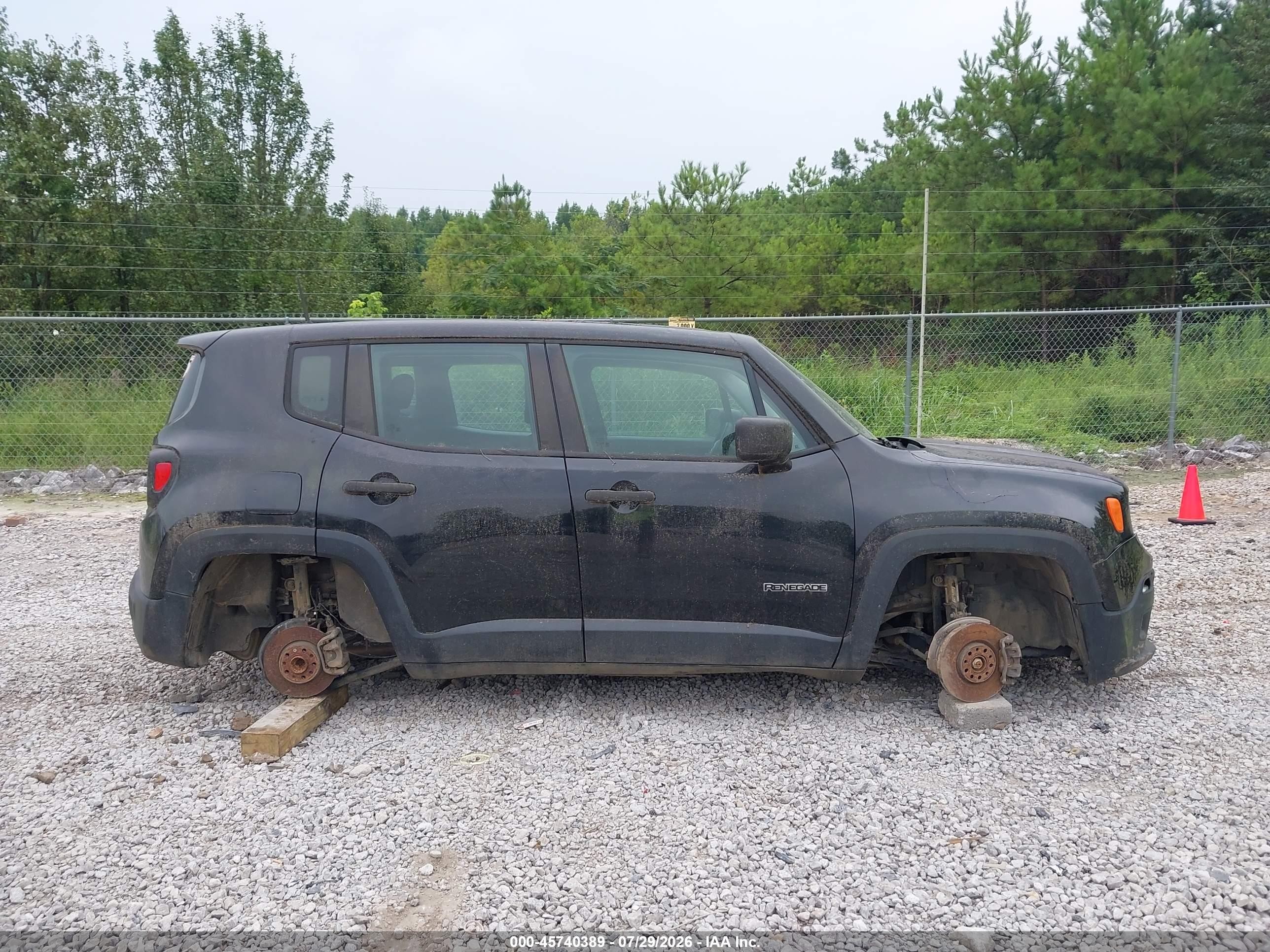 2015 Jeep Renegade Sport Black vin: ZACCJAAH0FPB71522