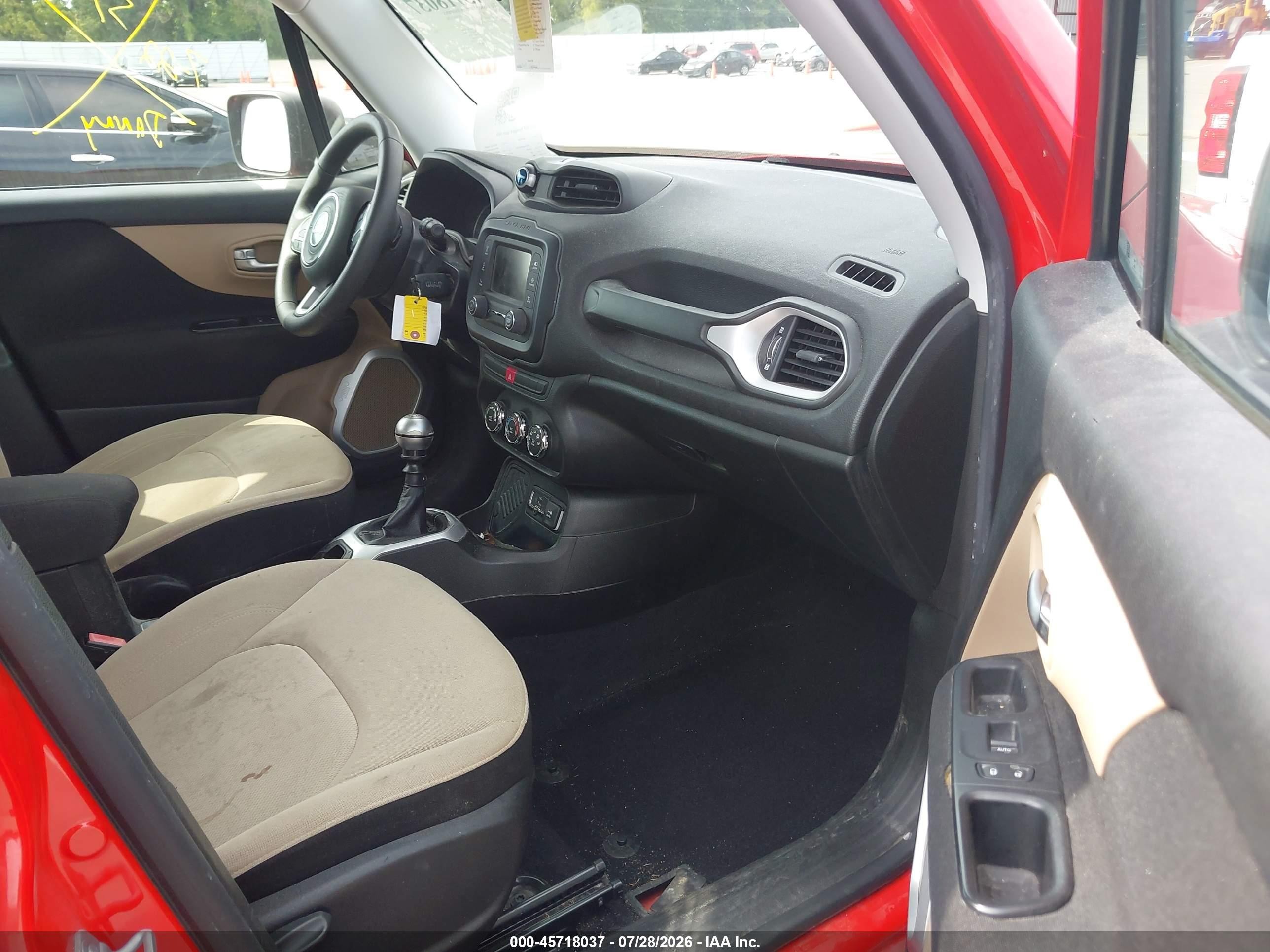 2015 Jeep Renegade Sport Red vin: ZACCJAAH4FPC13413