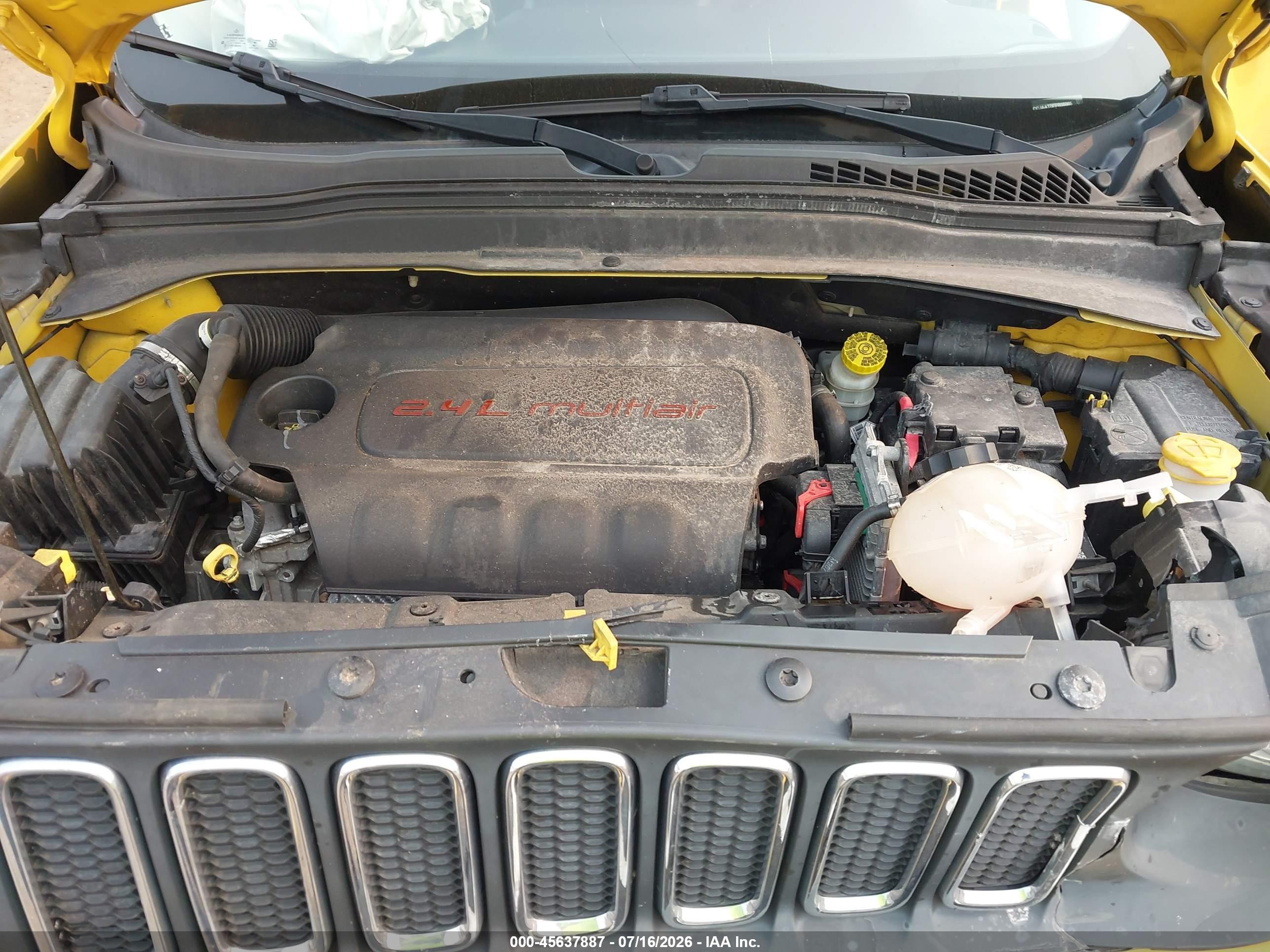 2015 Jeep Renegade Sport Yellow vin: ZACCJAAT0FPB56065
