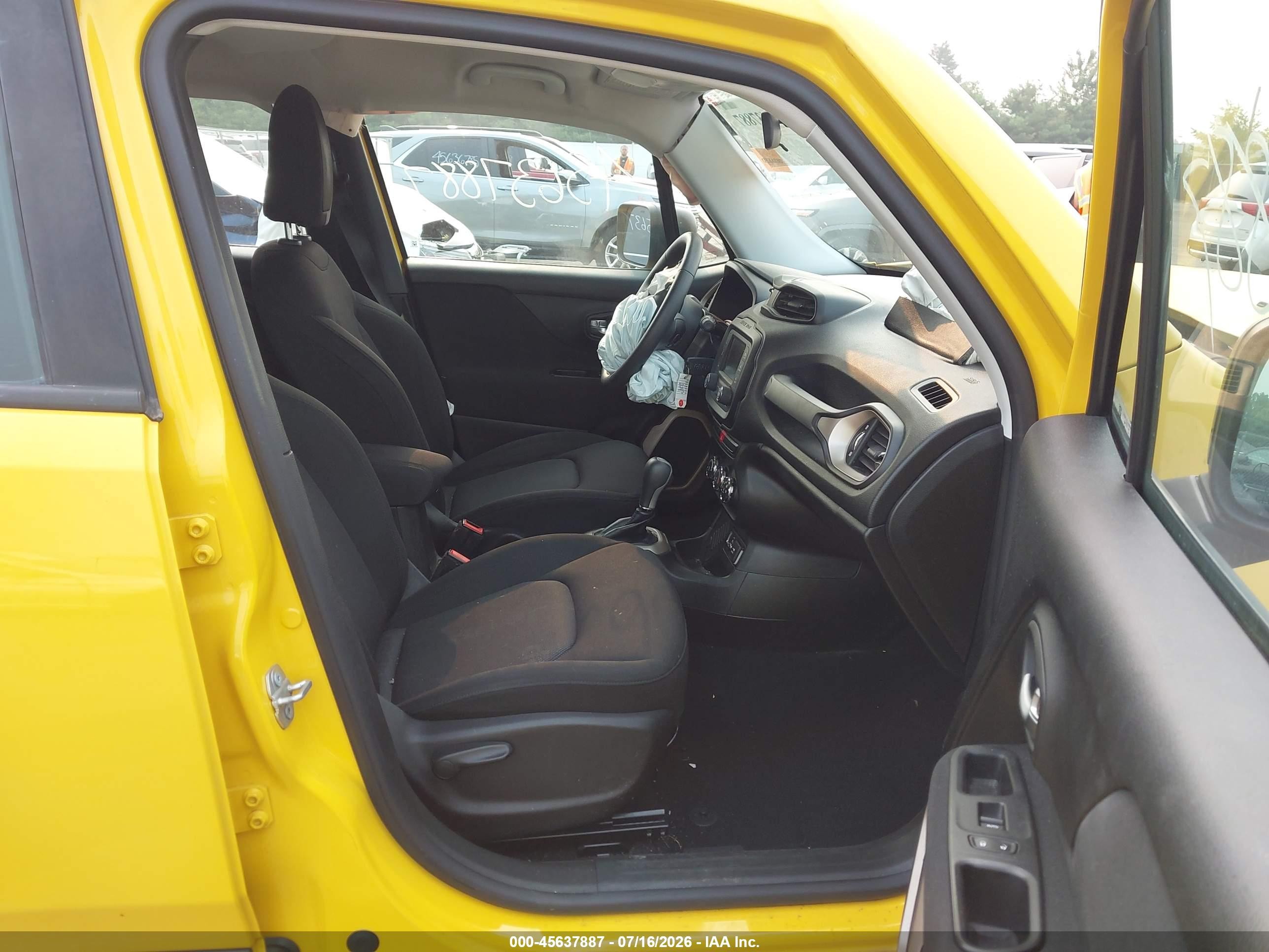 2015 Jeep Renegade Sport Yellow vin: ZACCJAAT0FPB56065