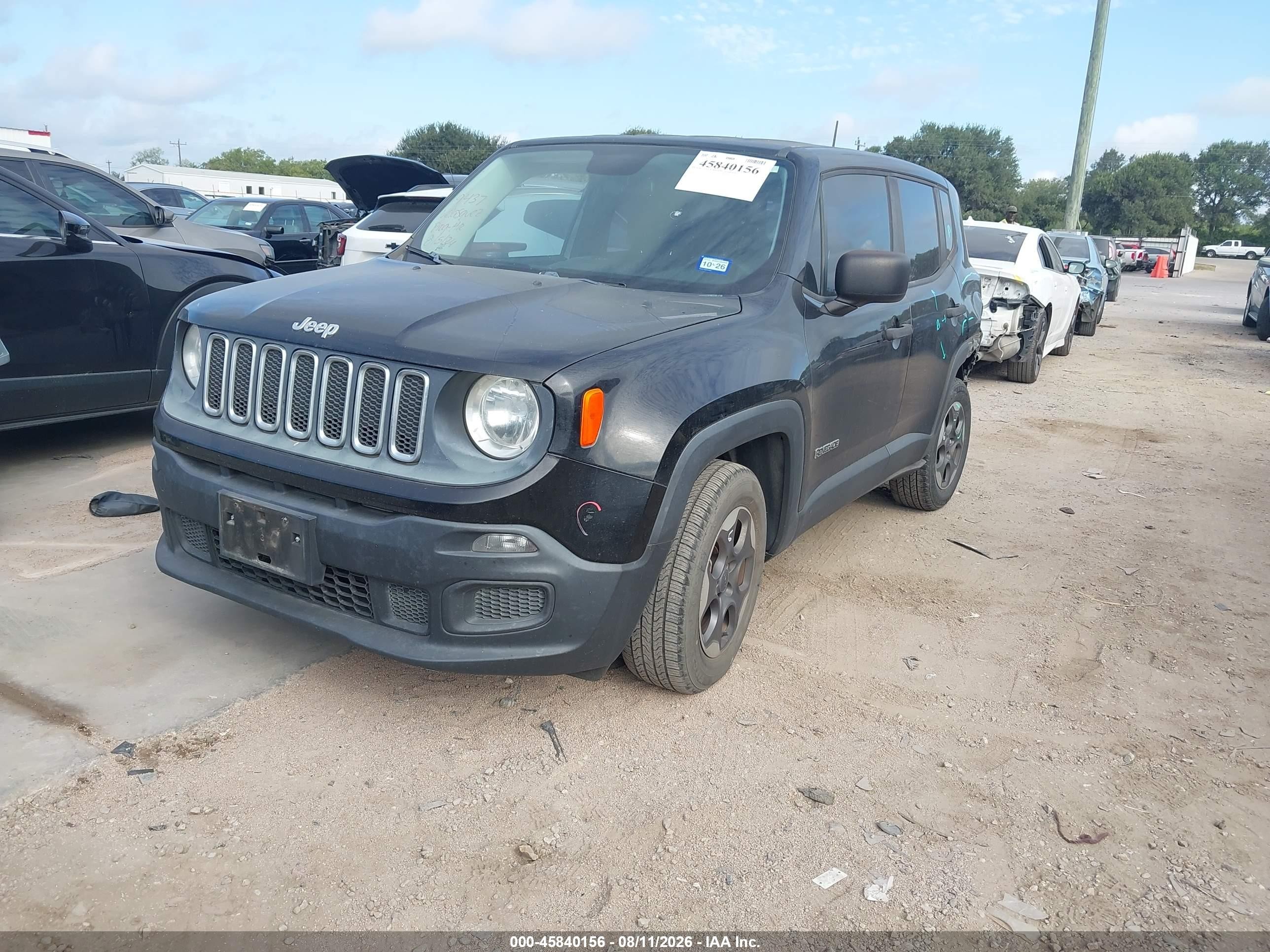 2015 Jeep Renegade Sport Black vin: ZACCJAAT0FPC31671