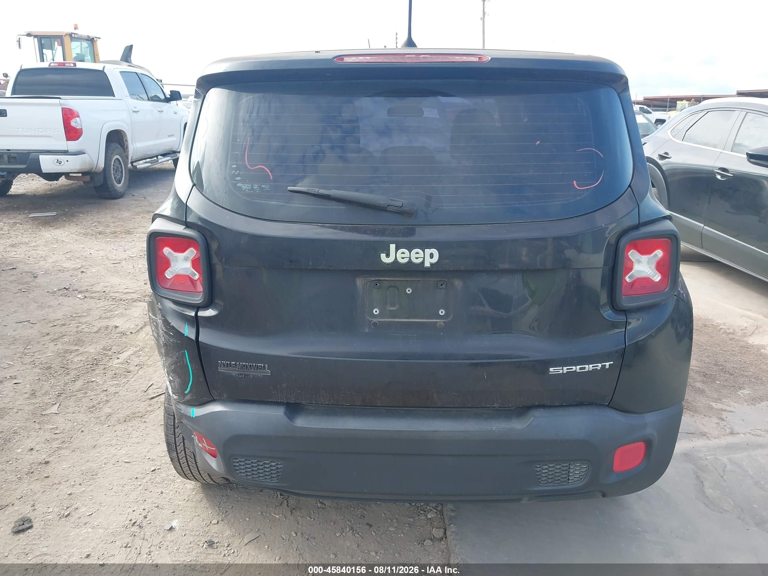 2015 Jeep Renegade Sport Black vin: ZACCJAAT0FPC31671