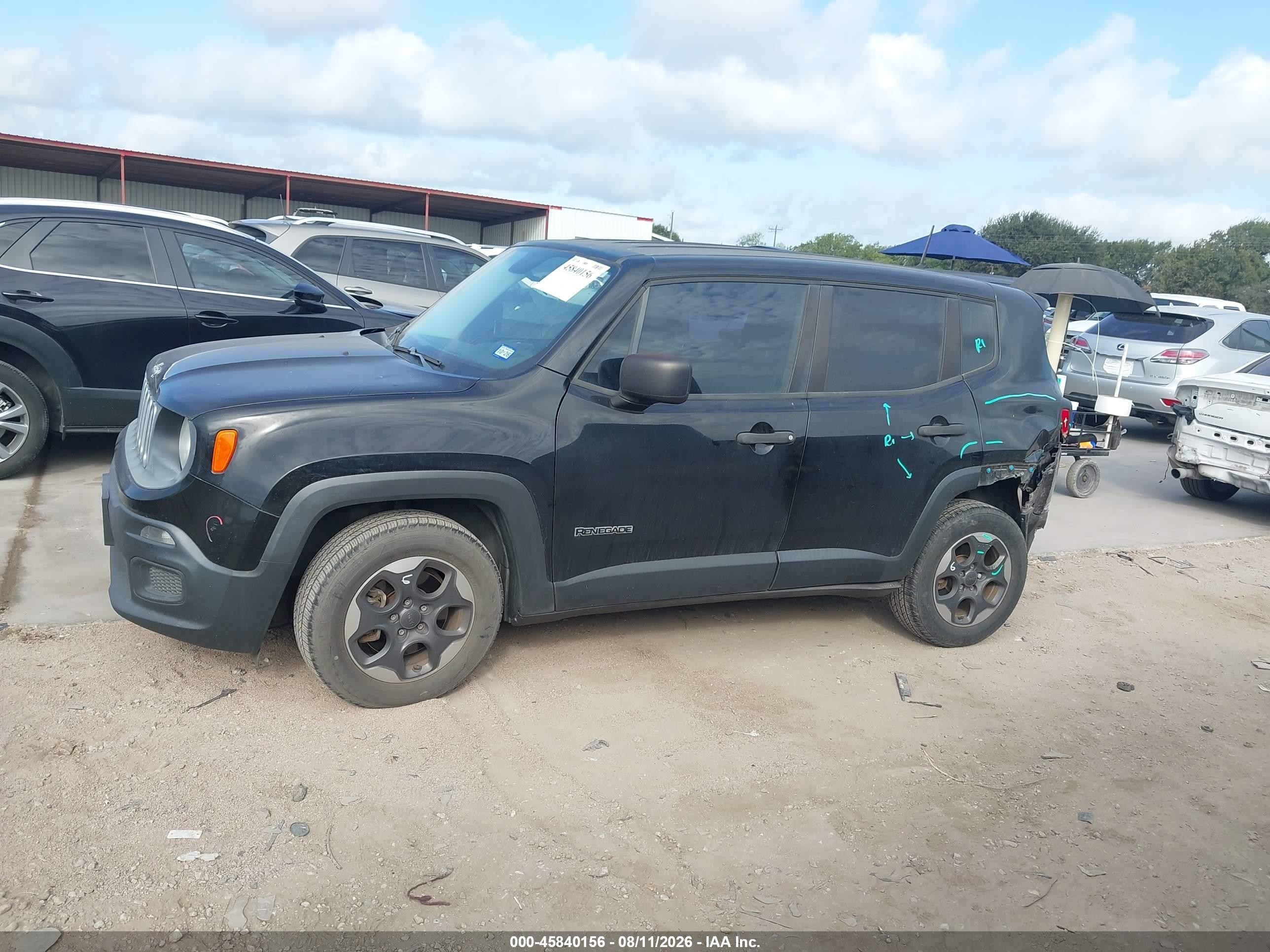 2015 Jeep Renegade Sport Black vin: ZACCJAAT0FPC31671