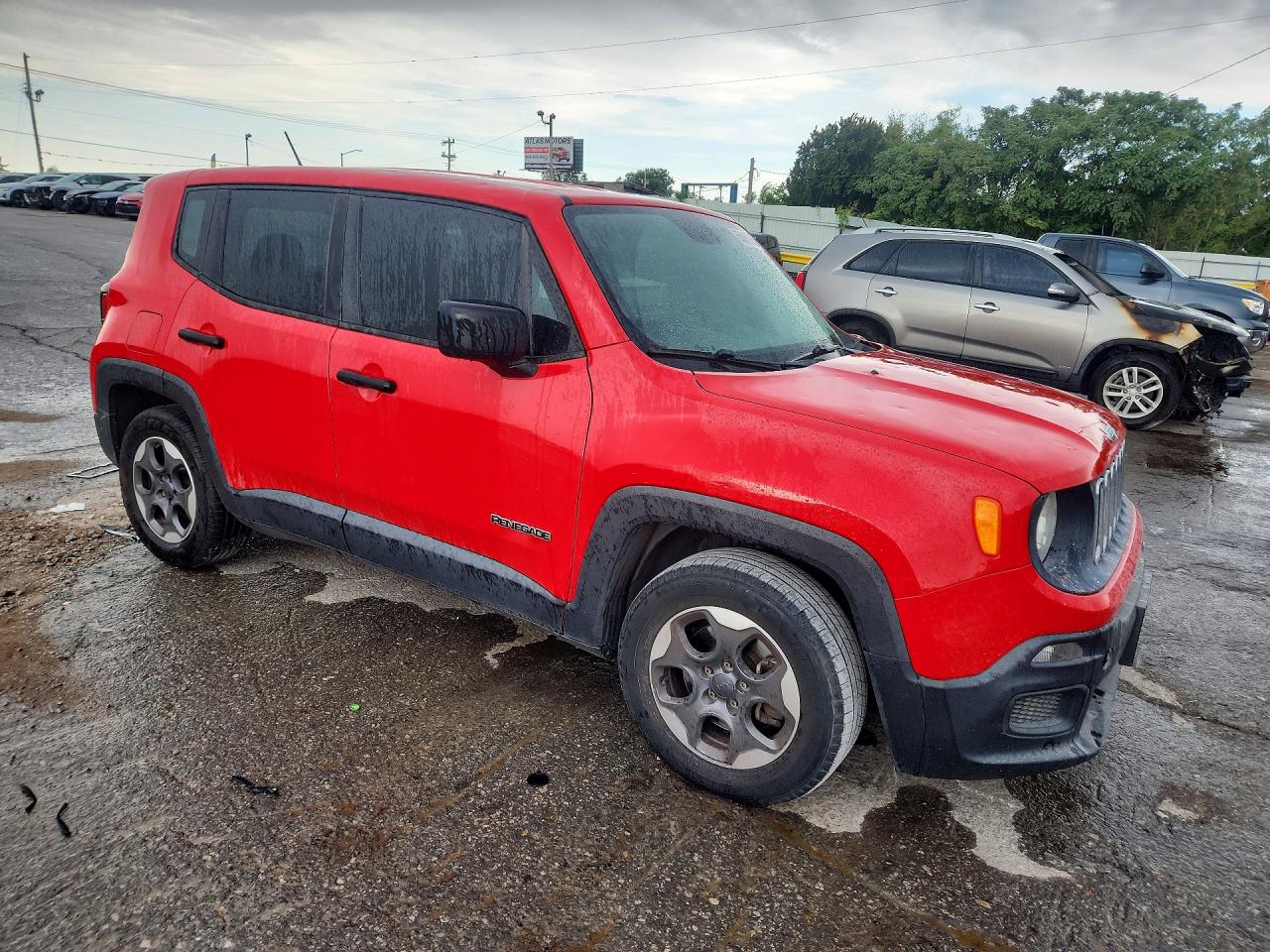 2015 Jeep Renegade Sport Красный vin: ZACCJAAT0FPC33064