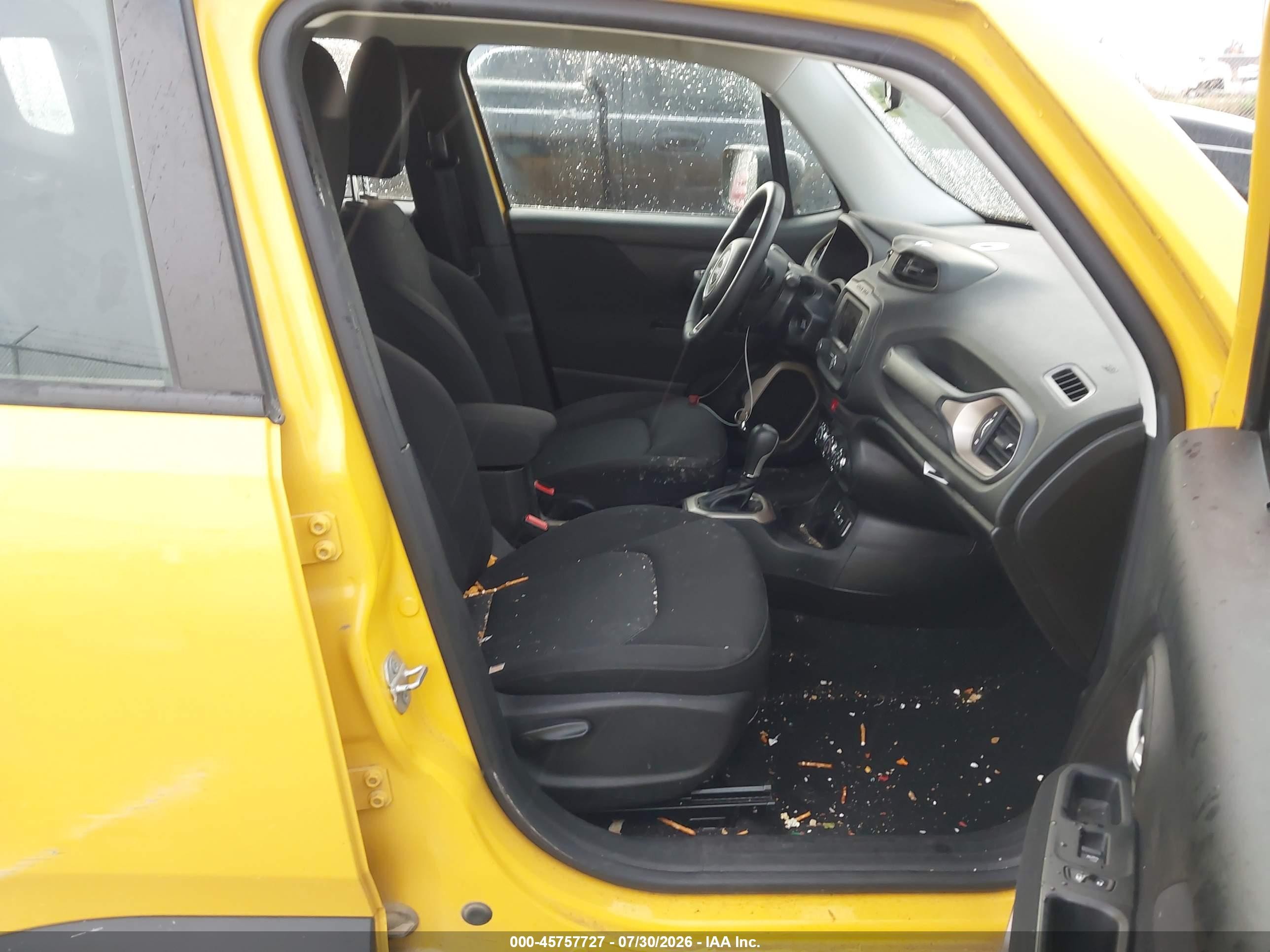 2016 Jeep Renegade Sport Yellow vin: ZACCJAAT0GPD14955