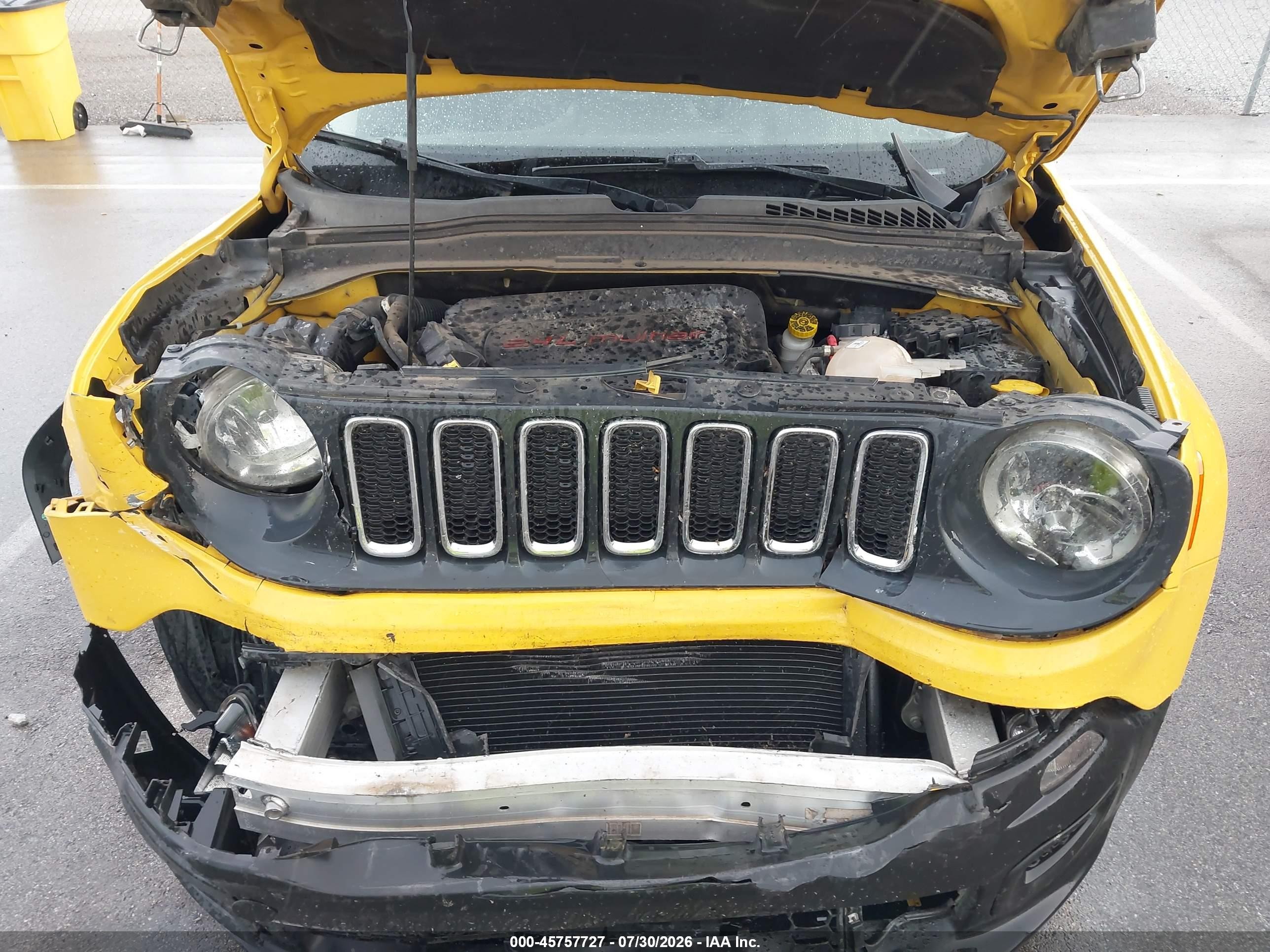 2016 Jeep Renegade Sport Yellow vin: ZACCJAAT0GPD14955