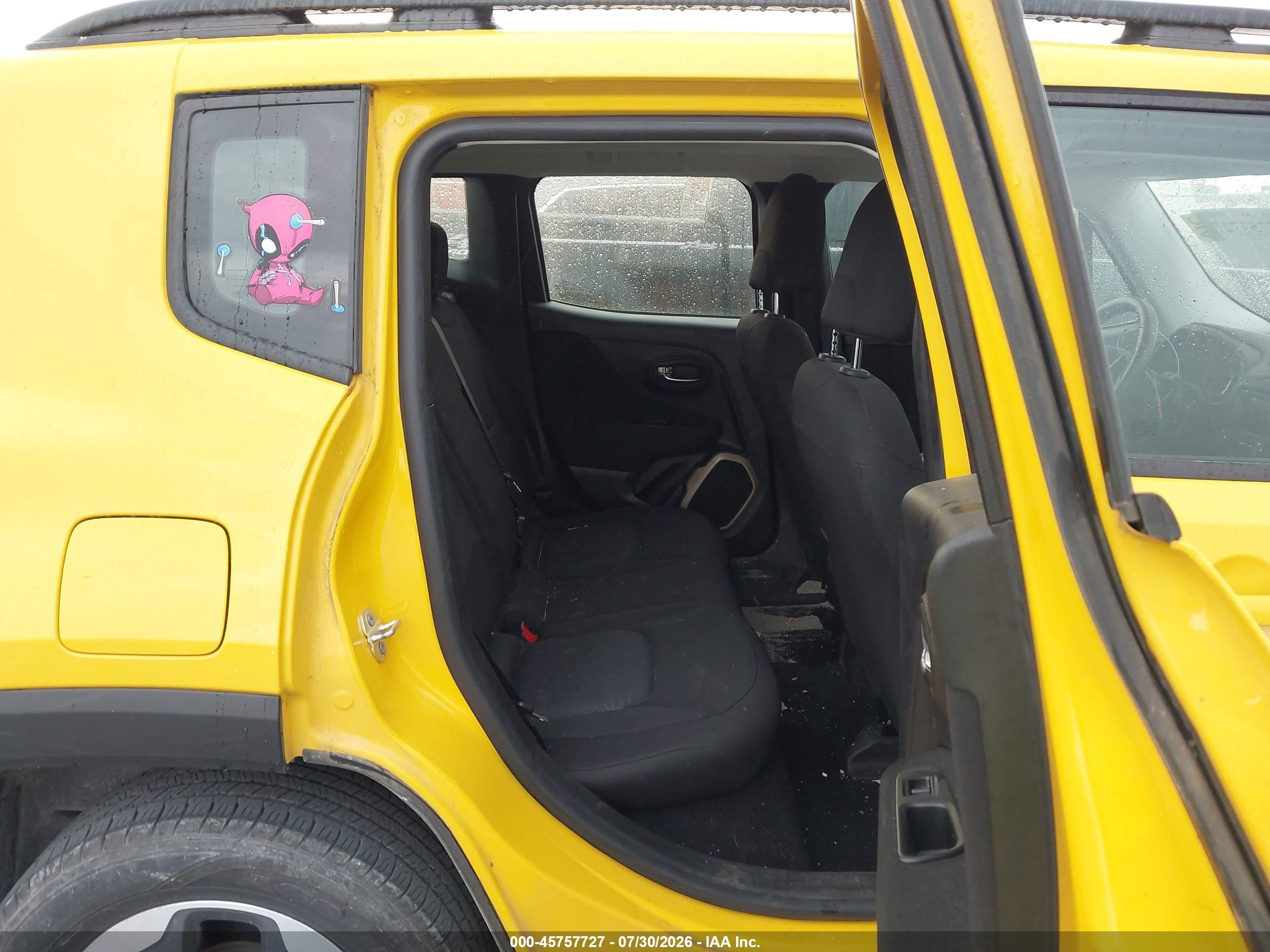 2016 Jeep Renegade Sport Yellow vin: ZACCJAAT0GPD14955