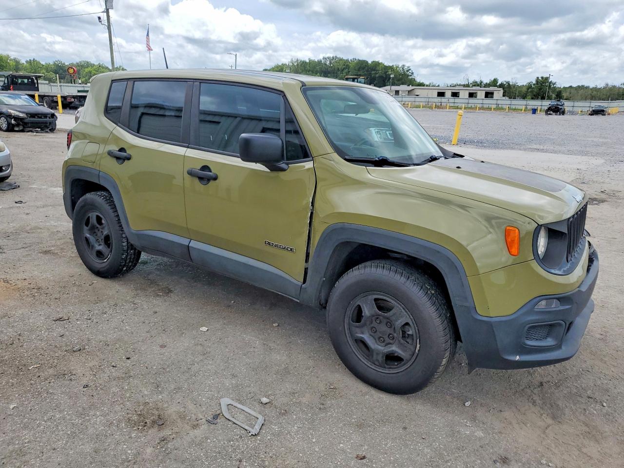 2015 Jeep Renegade Sport Green vin: ZACCJAAT2FPB83199