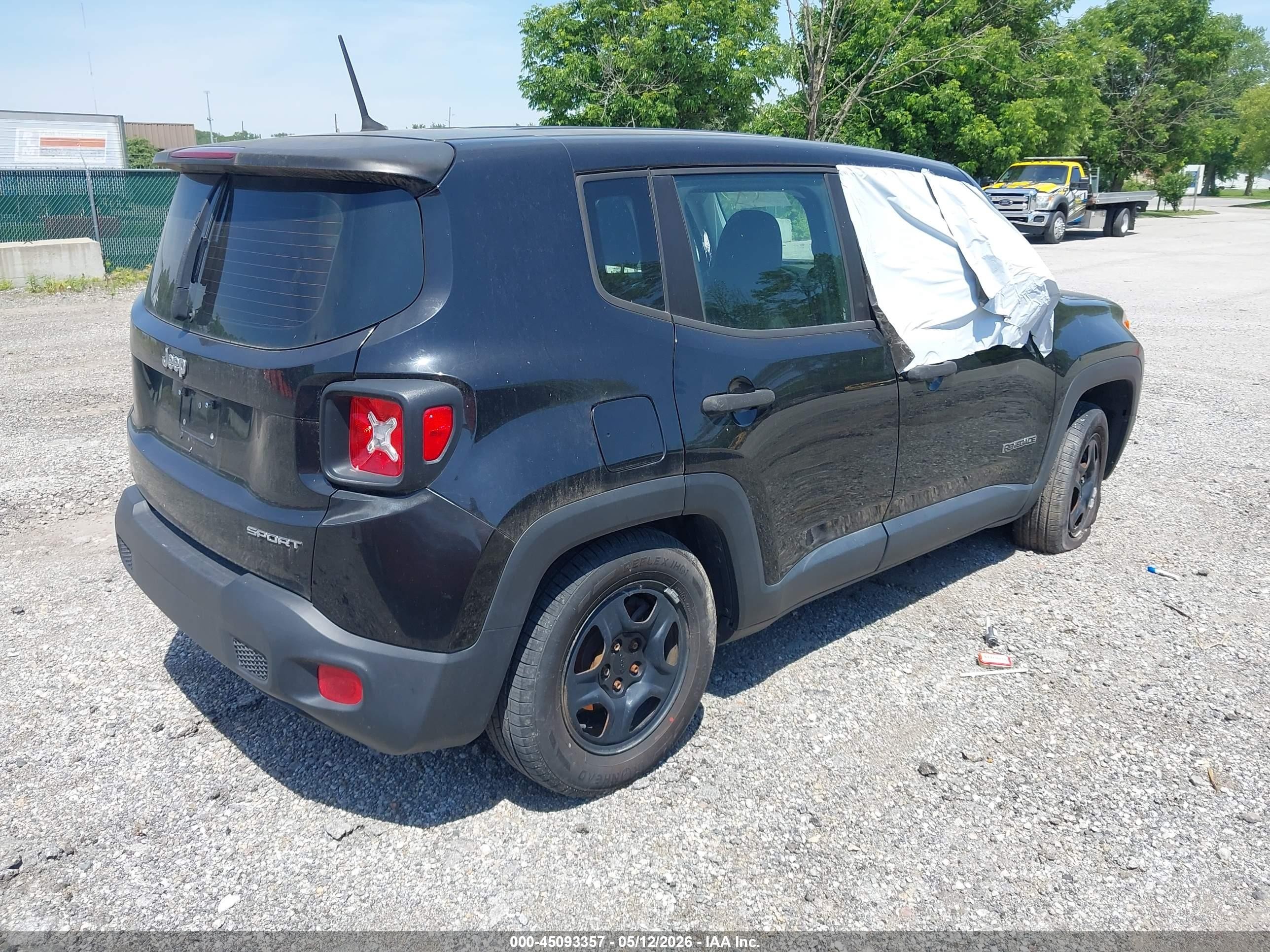 2015 Jeep Renegade Sport Black vin: ZACCJAAT3FPB78724
