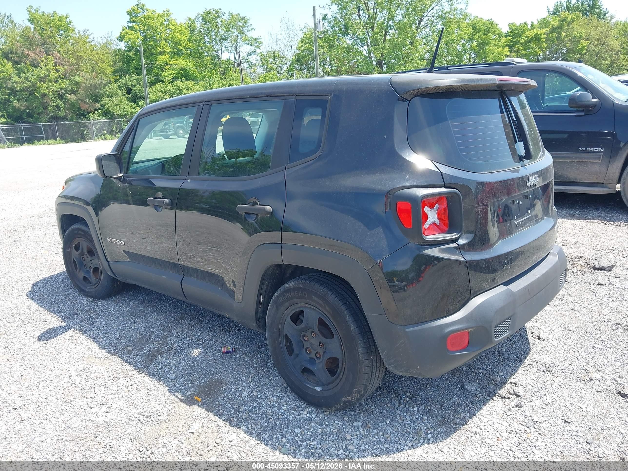 2015 Jeep Renegade Sport Black vin: ZACCJAAT3FPB78724