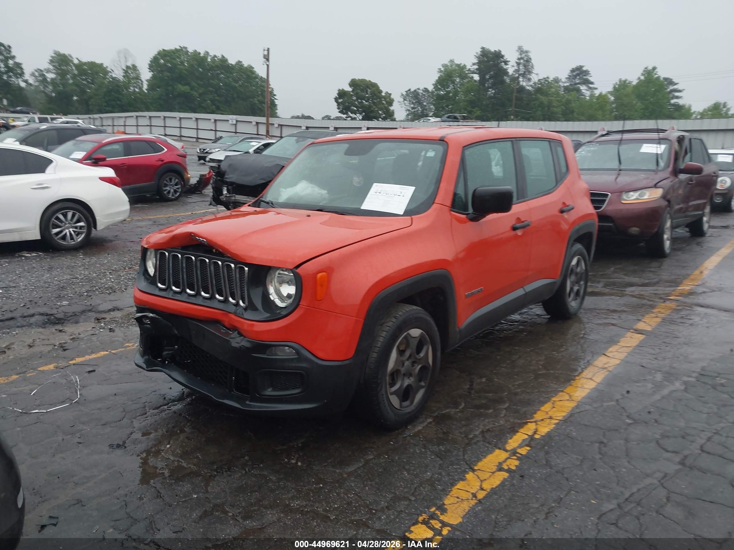 2015 Jeep Renegade Sport Orange vin: ZACCJAAT8FPB38025