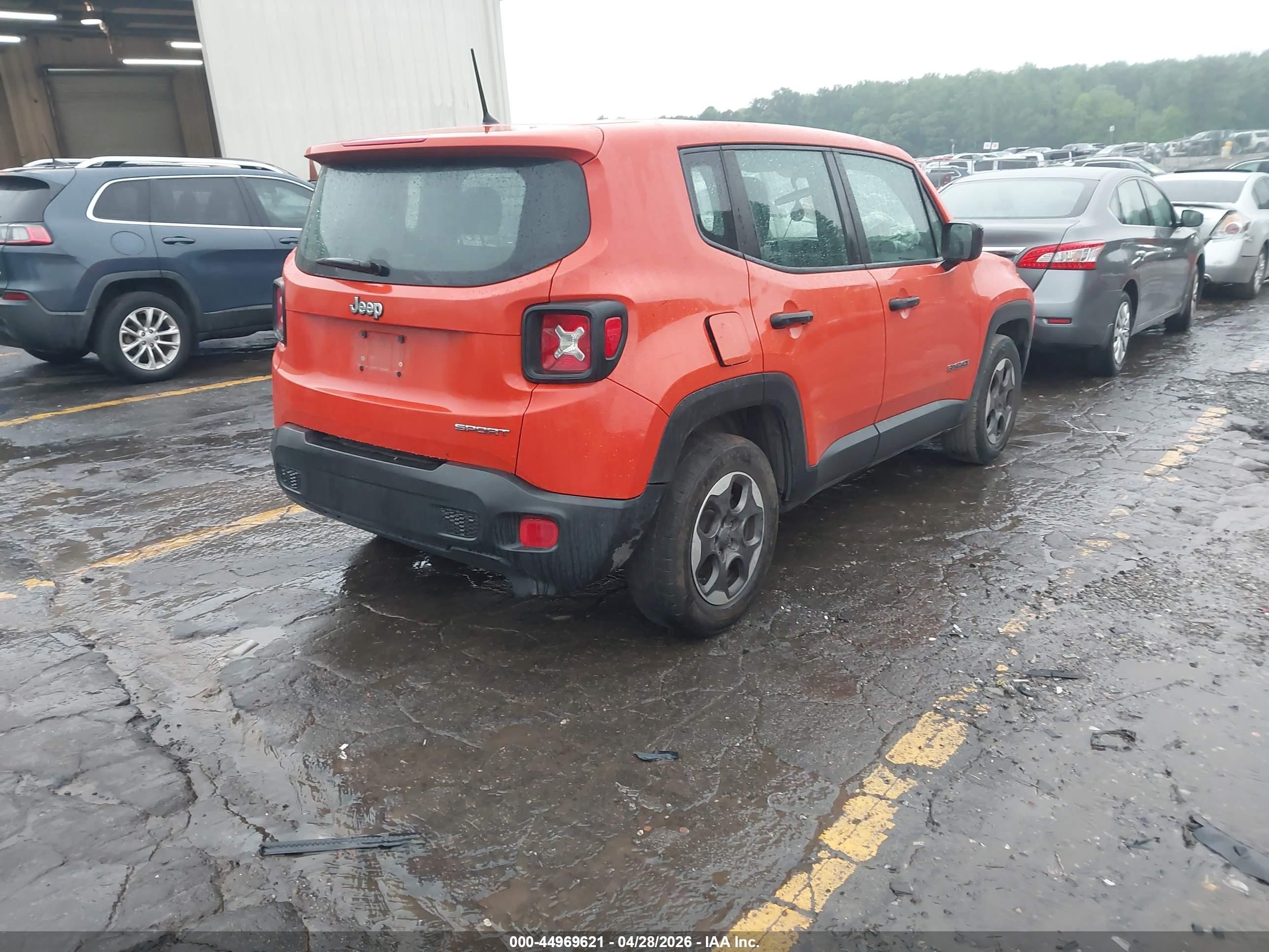 2015 Jeep Renegade Sport Orange vin: ZACCJAAT8FPB38025