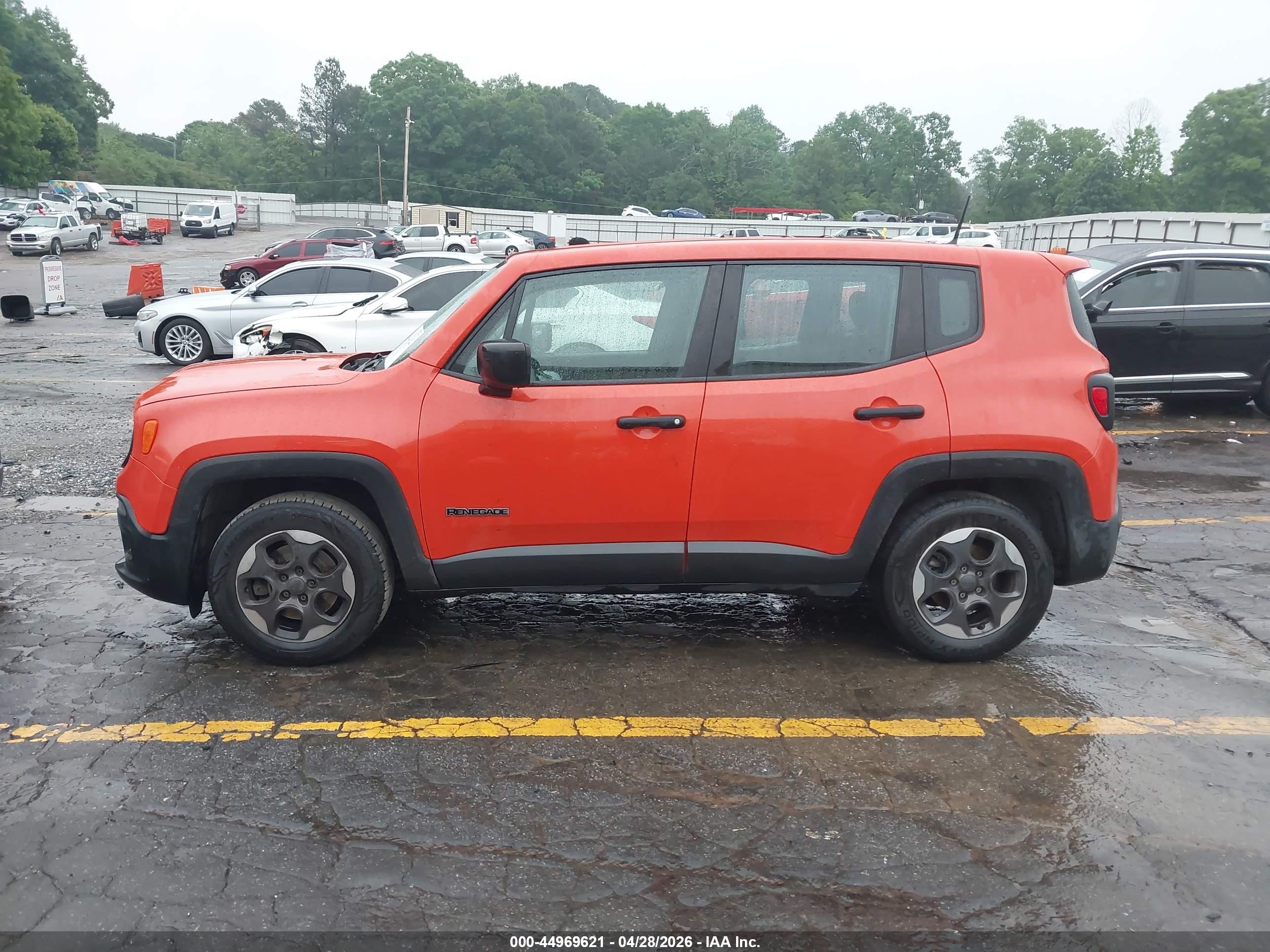 2015 Jeep Renegade Sport Orange vin: ZACCJAAT8FPB38025