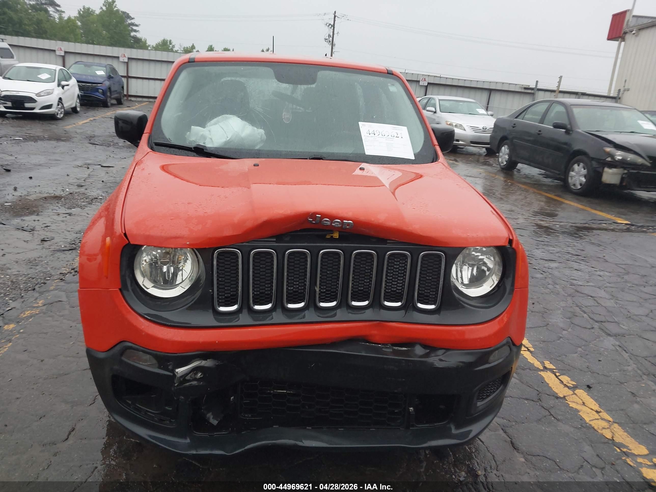 2015 Jeep Renegade Sport Orange vin: ZACCJAAT8FPB38025