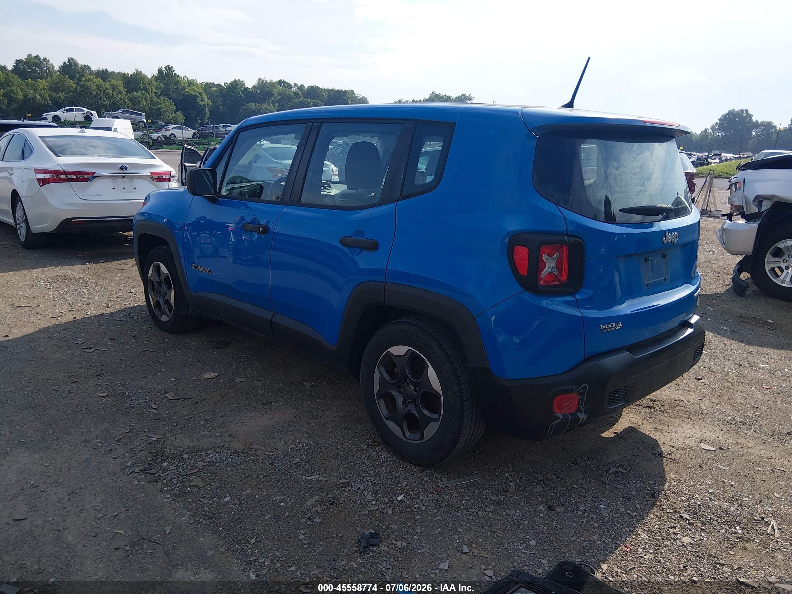 2015 Jeep Renegade Sport Blue vin: ZACCJAAT9FPB78985
