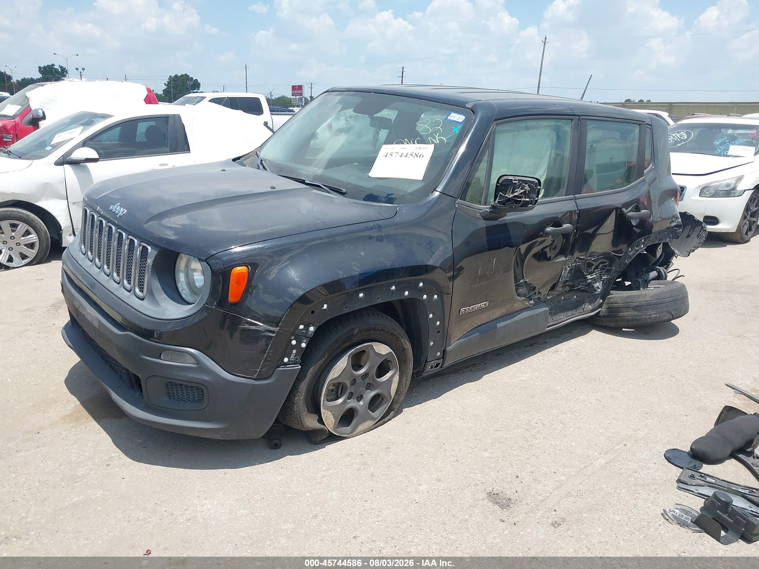 2015 Jeep Renegade Sport Black vin: ZACCJAAT9FPC12441