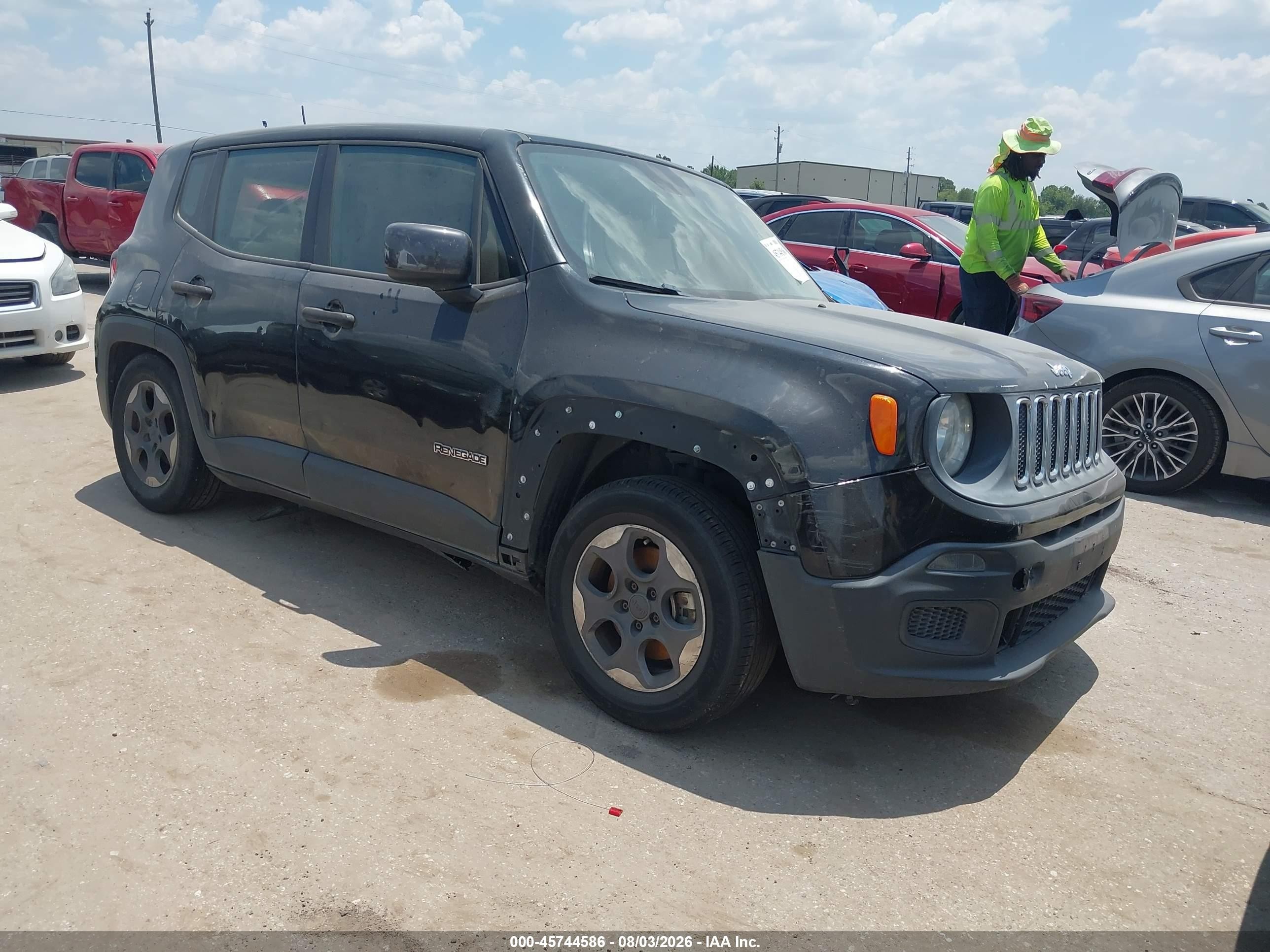 2015 Jeep Renegade Sport Black vin: ZACCJAAT9FPC12441