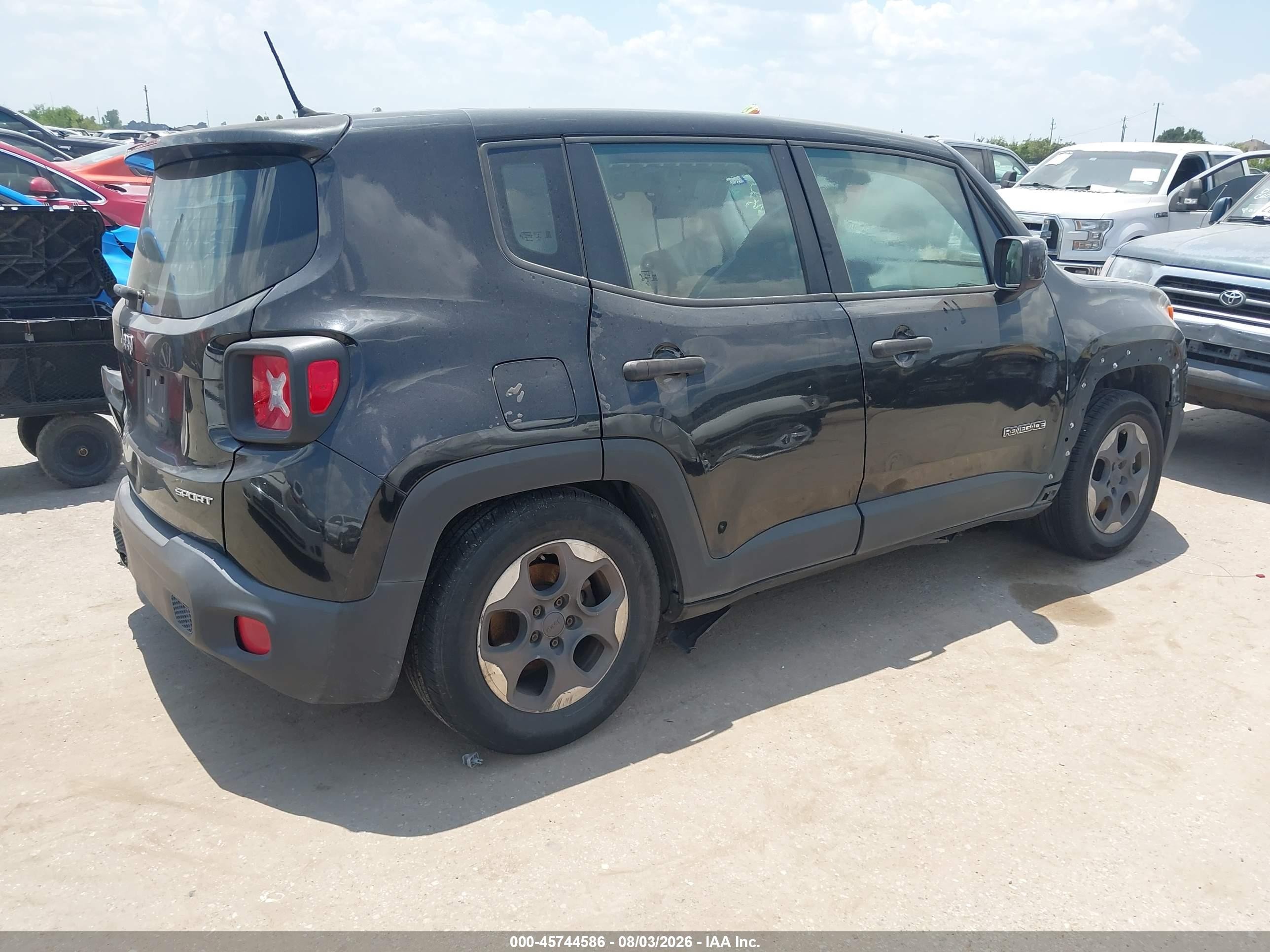 2015 Jeep Renegade Sport Black vin: ZACCJAAT9FPC12441