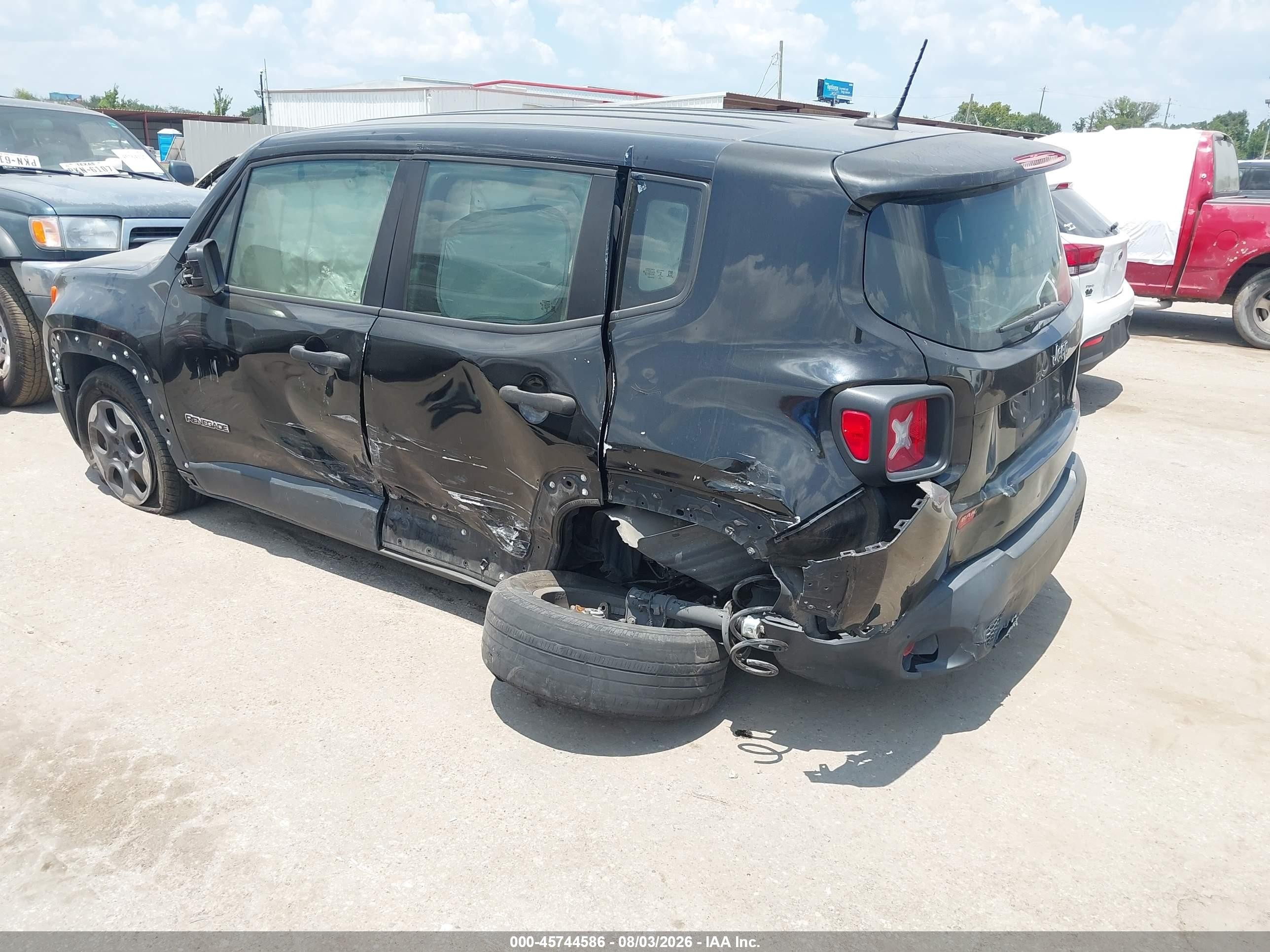 2015 Jeep Renegade Sport Black vin: ZACCJAAT9FPC12441