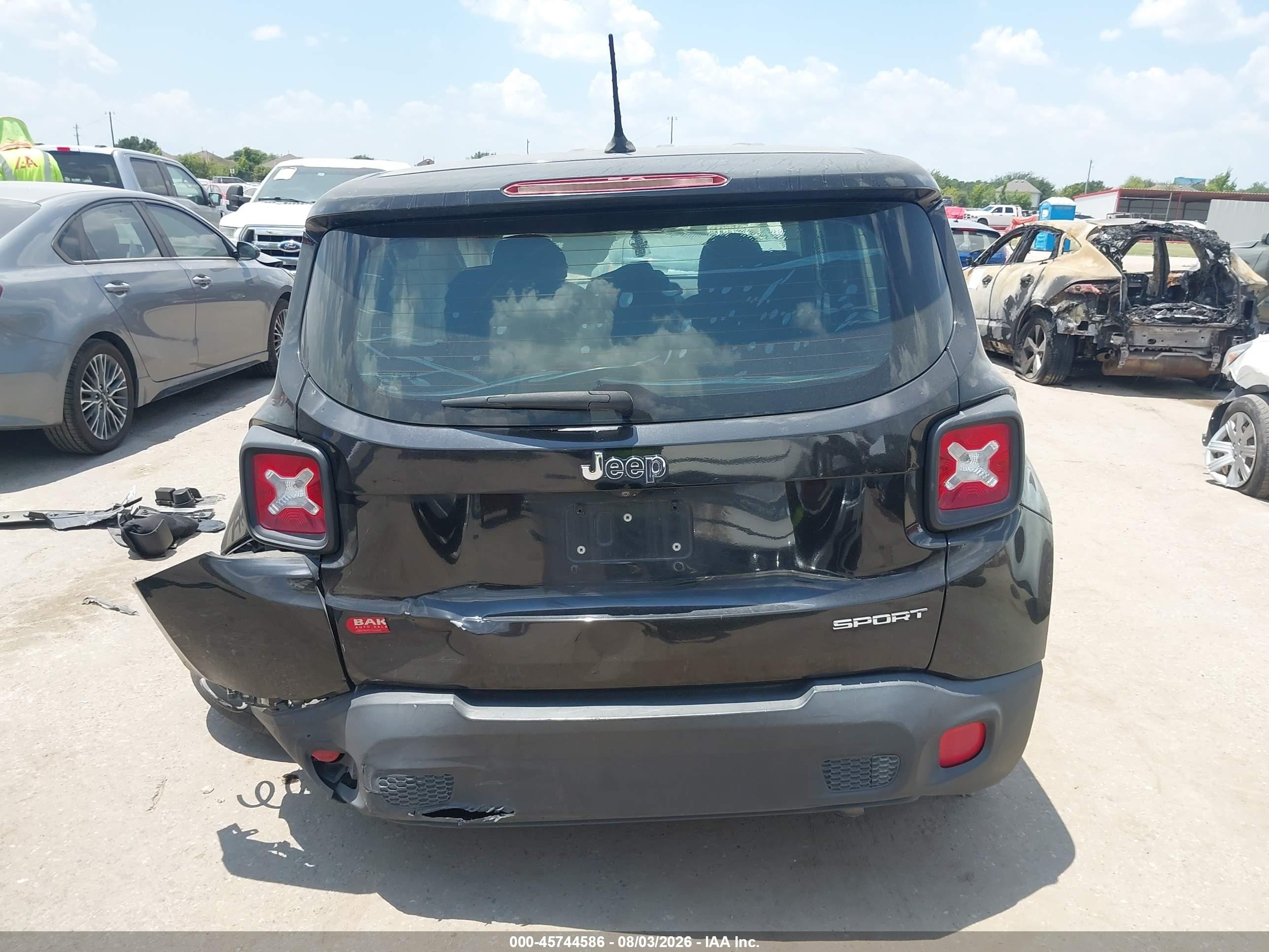 2015 Jeep Renegade Sport Black vin: ZACCJAAT9FPC12441