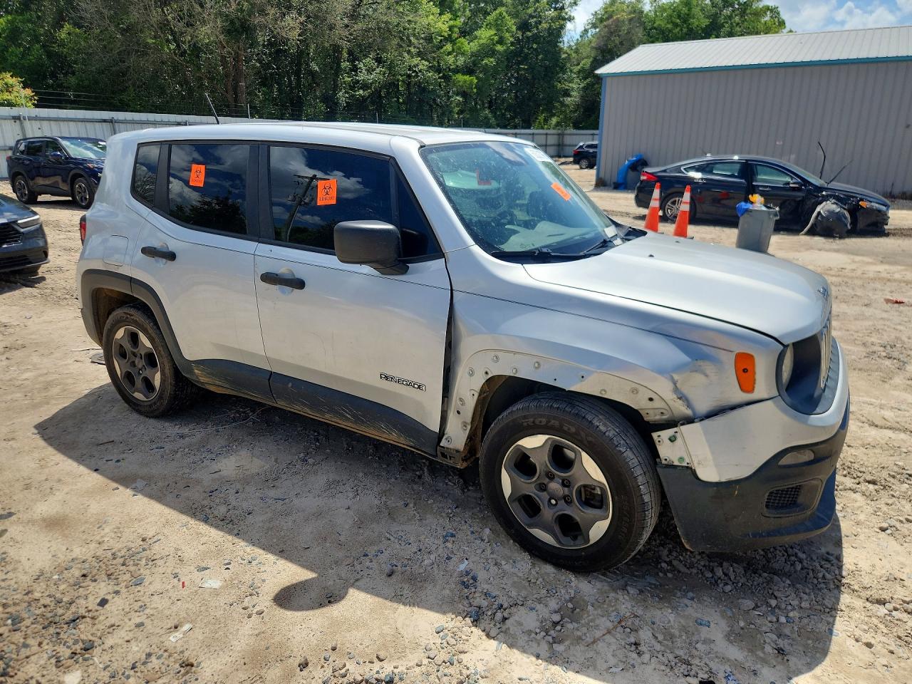 2015 Jeep Renegade Sport Gray vin: ZACCJAATXFPB31058
