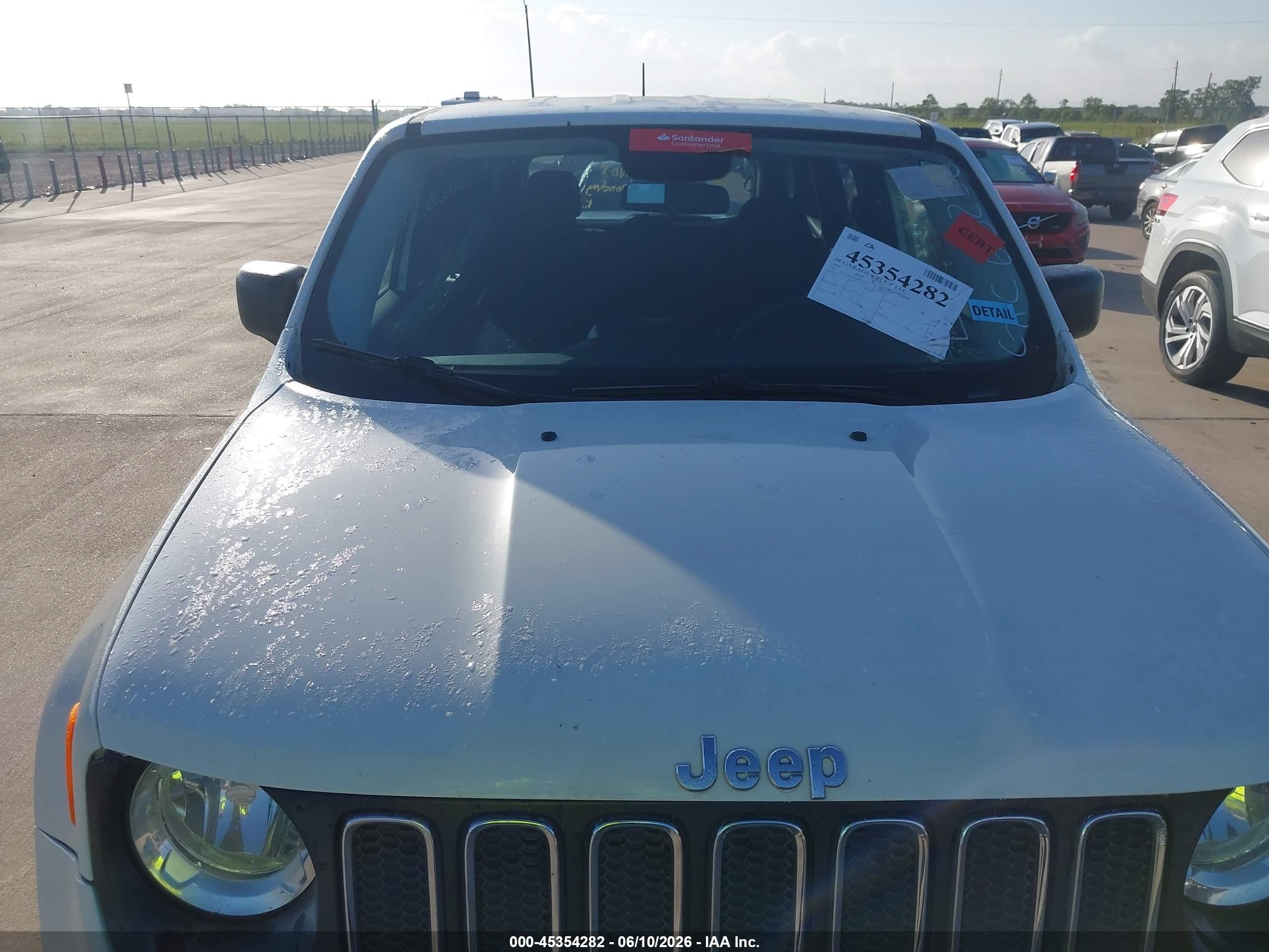 2016 Jeep Renegade Sport Белый vin: ZACCJAAW5GPC63236