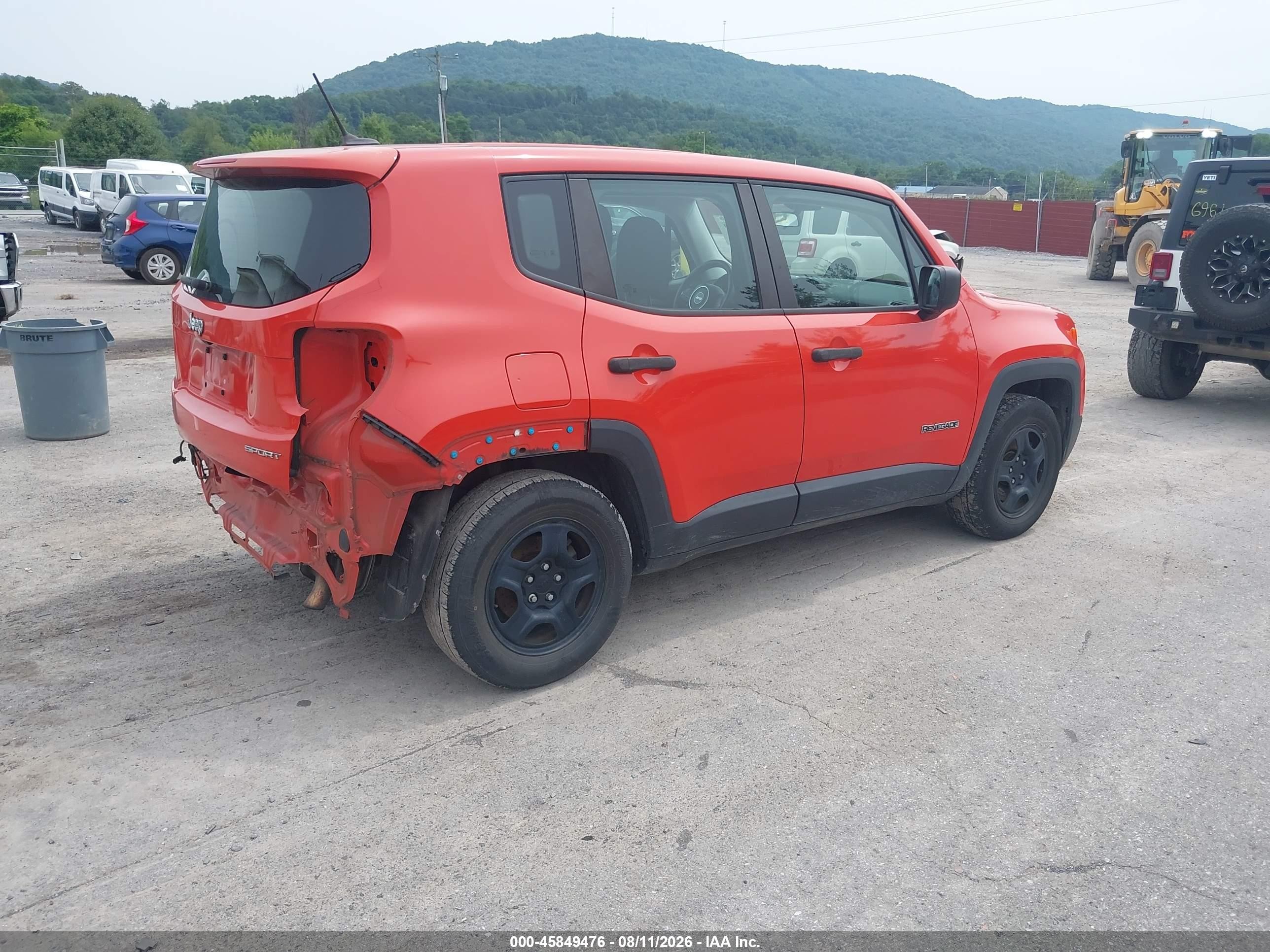 2016 Jeep Renegade Sport Orange vin: ZACCJAAW5GPC94146