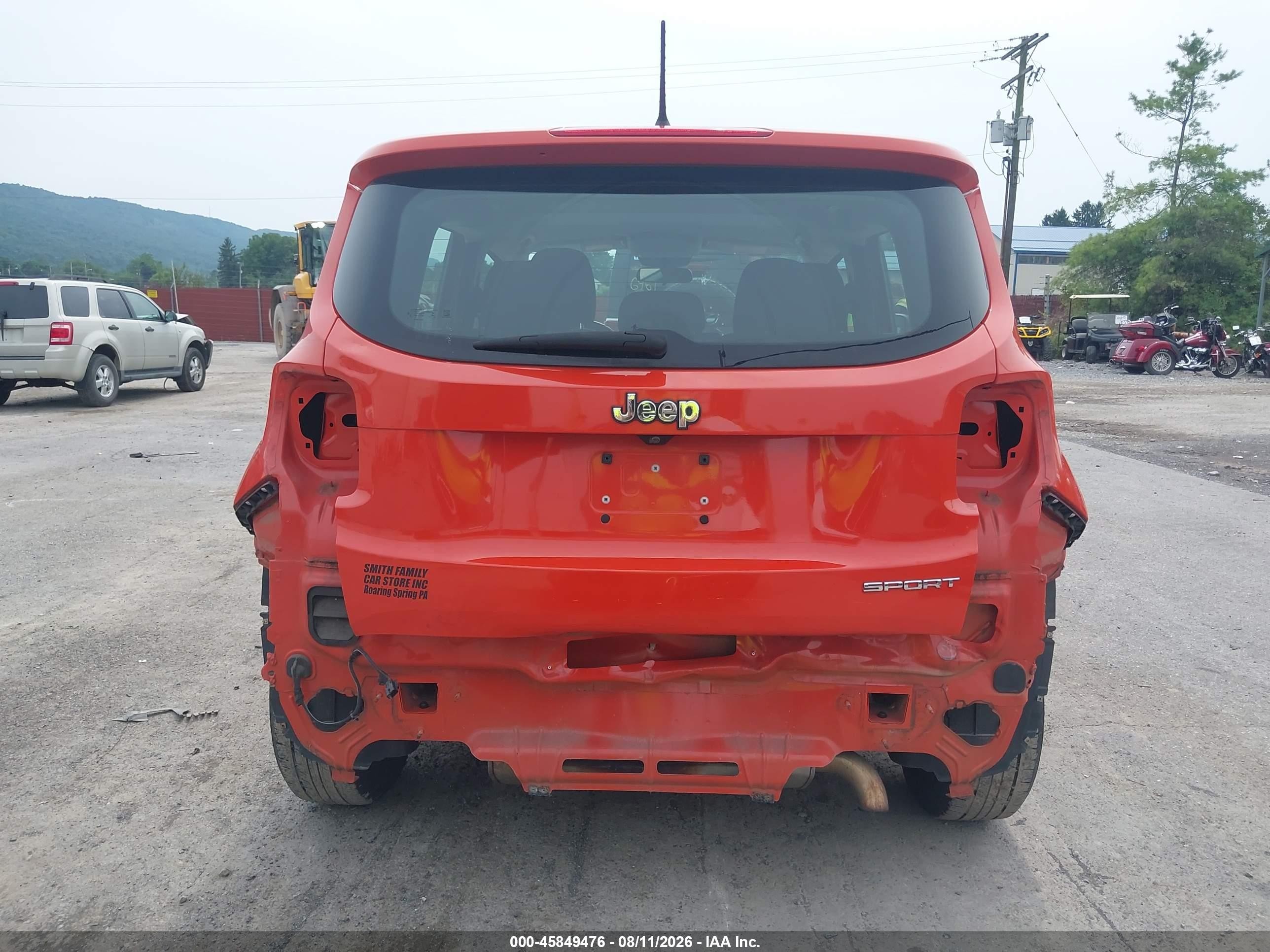 2016 Jeep Renegade Sport Orange vin: ZACCJAAW5GPC94146