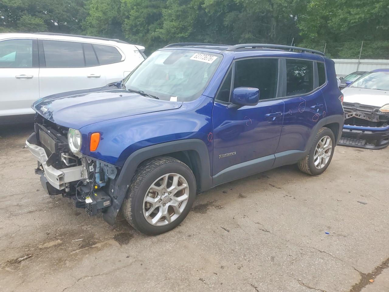 2018 Jeep Renegade Latitude Blue vin: ZACCJABB0JPJ34854