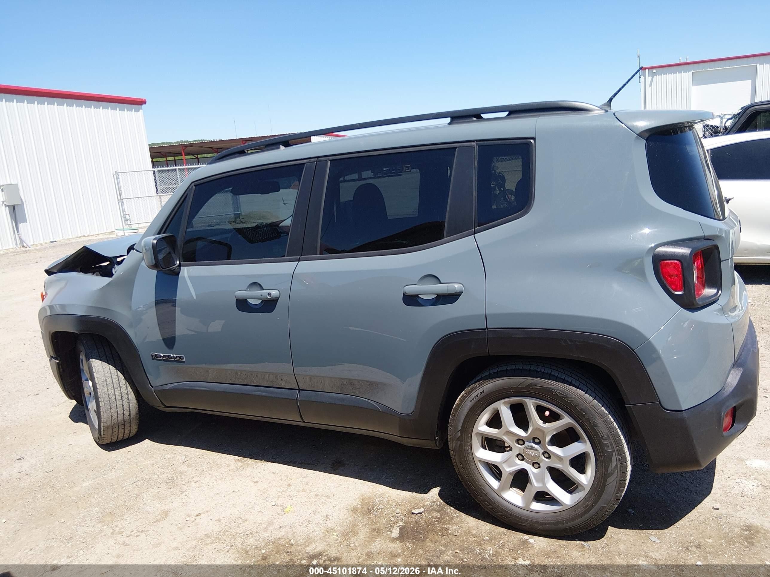2017 Jeep Renegade Latitude Fwd Gray vin: ZACCJABB2HPG13600