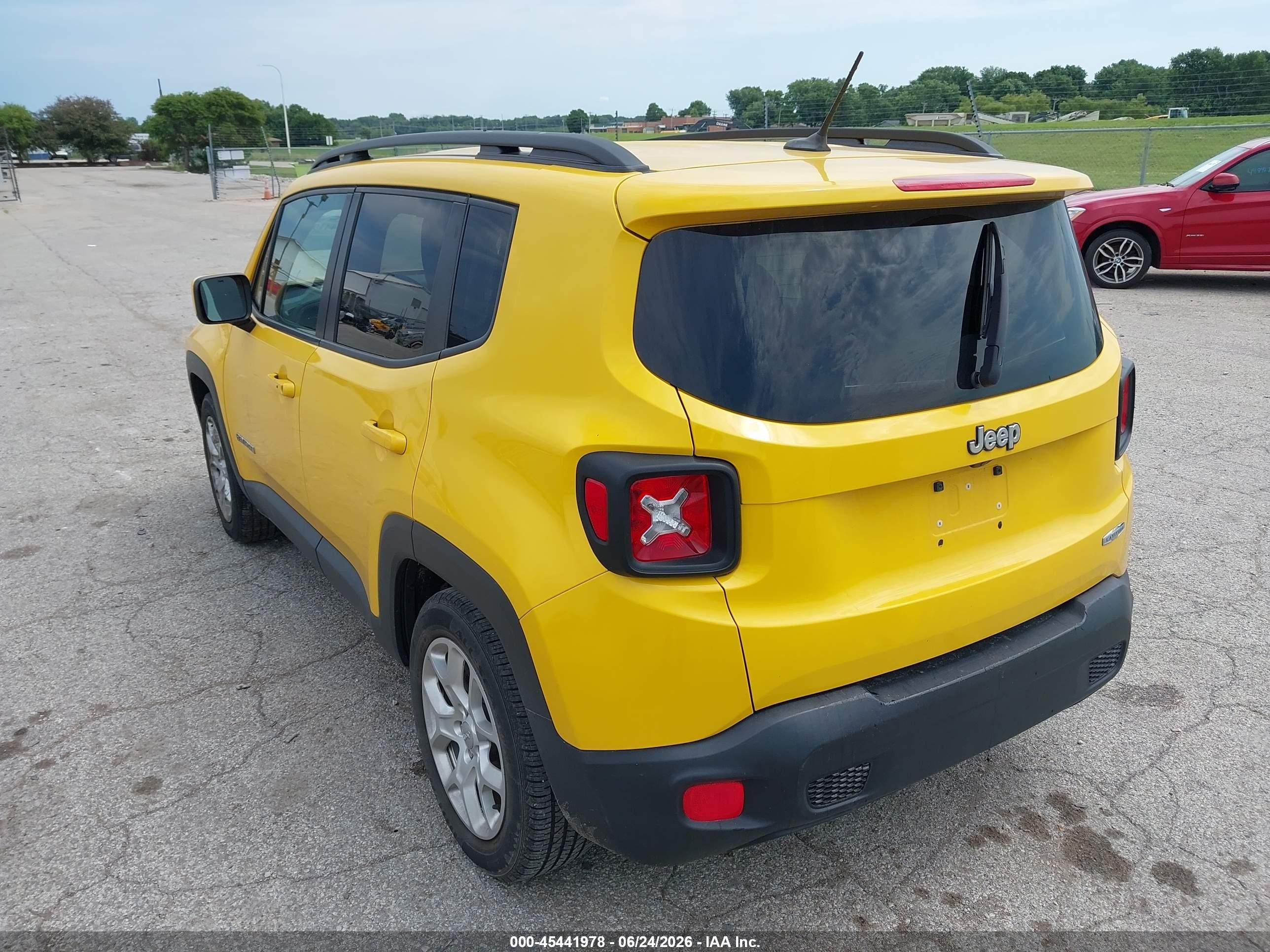 2017 Jeep Renegade Latitude Yellow vin: ZACCJABB3HPE46485