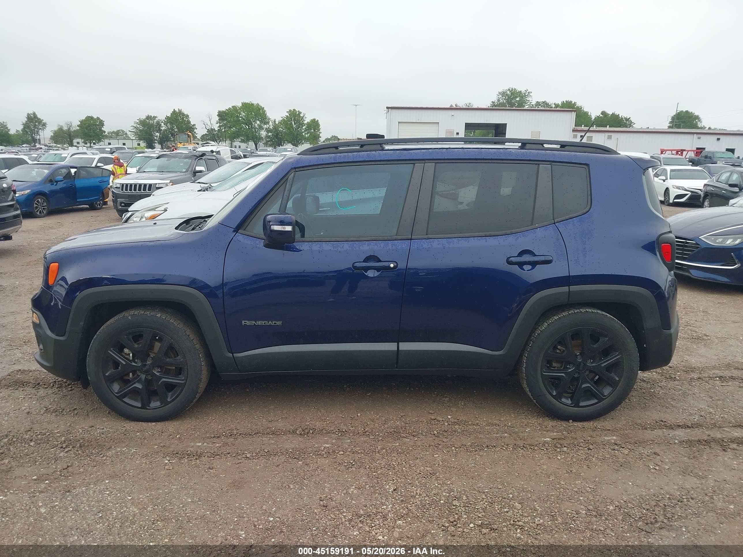 2017 Jeep Renegade Altitude Fwd Синий vin: ZACCJABB3HPG12634