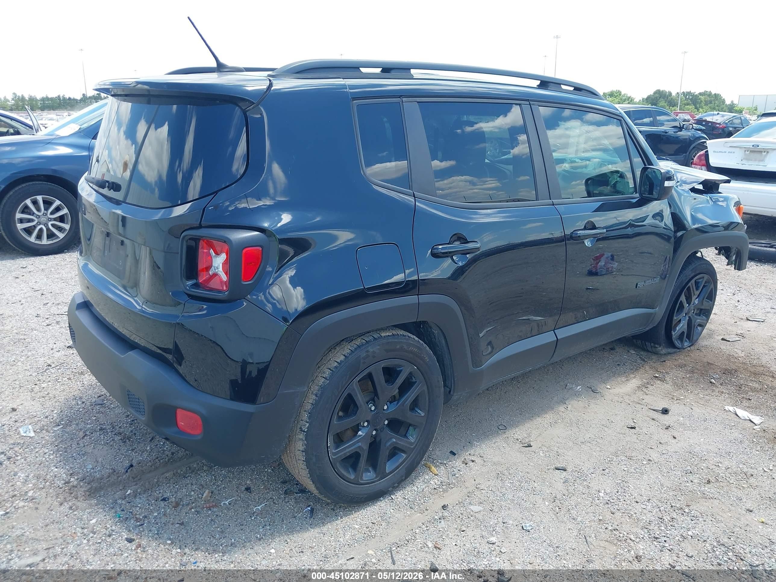 2017 Jeep Renegade Altitude Fwd Black vin: ZACCJABB4HPG38482