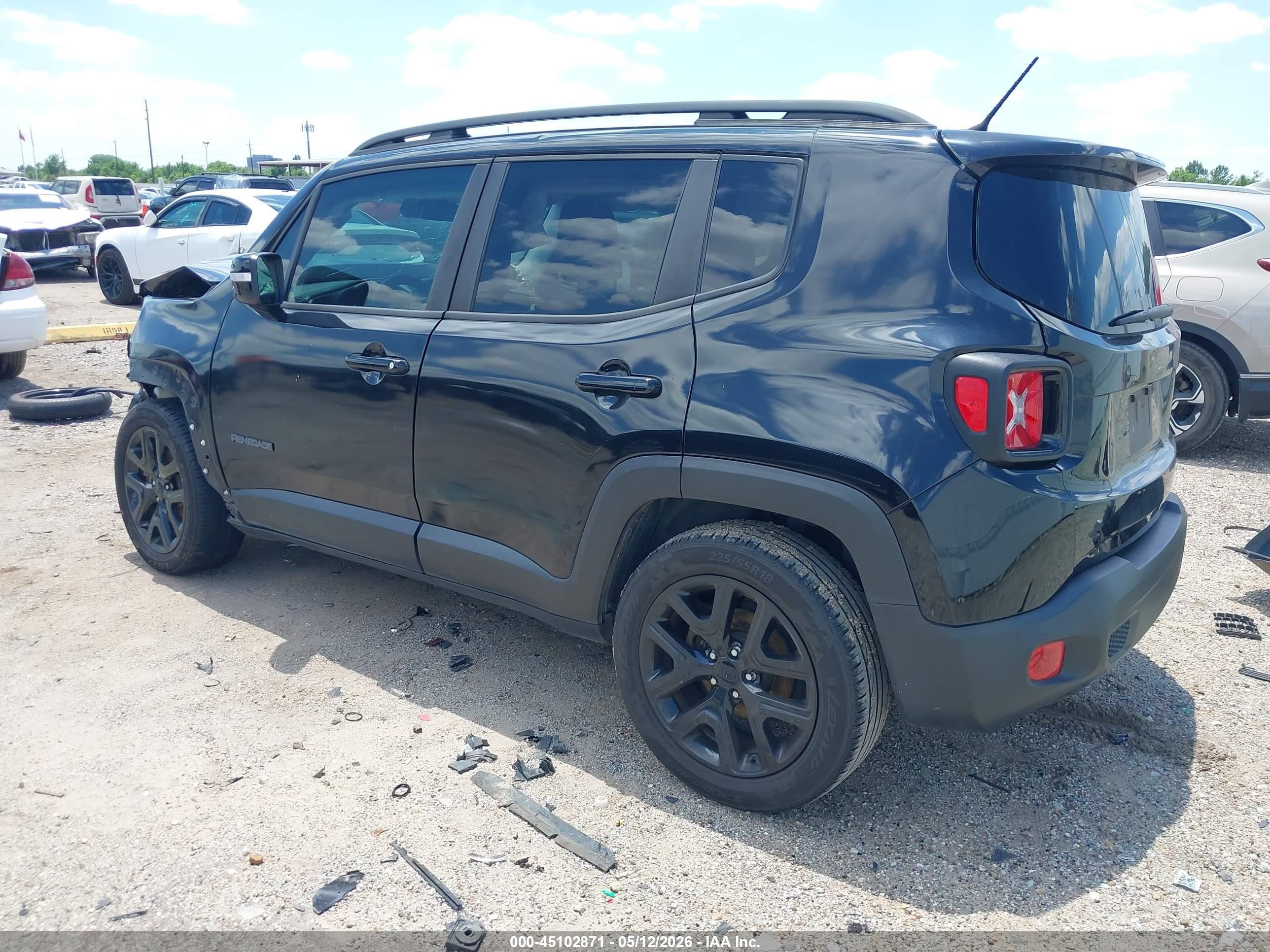 2017 Jeep Renegade Altitude Fwd Black vin: ZACCJABB4HPG38482