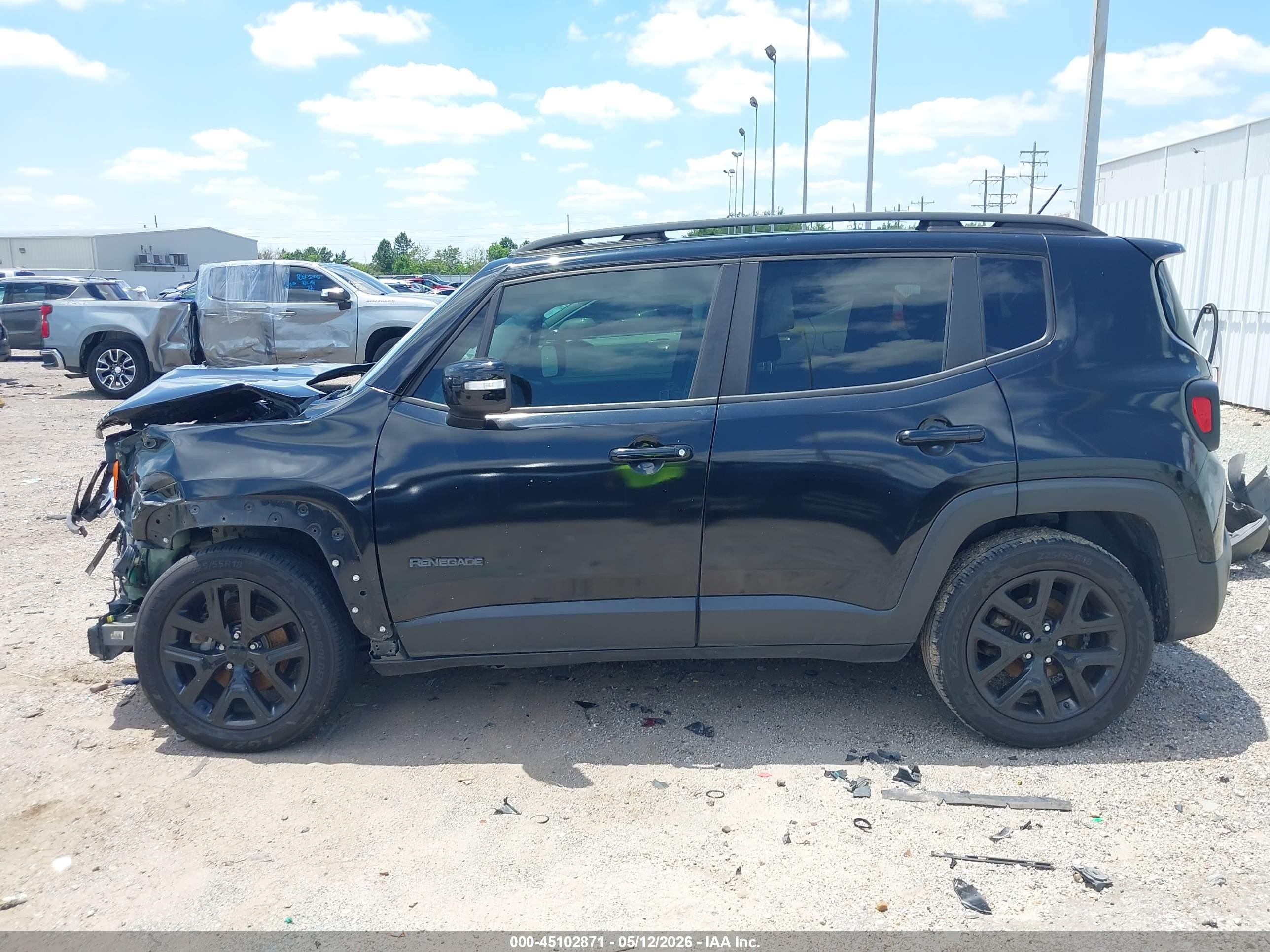 2017 Jeep Renegade Altitude Fwd Black vin: ZACCJABB4HPG38482