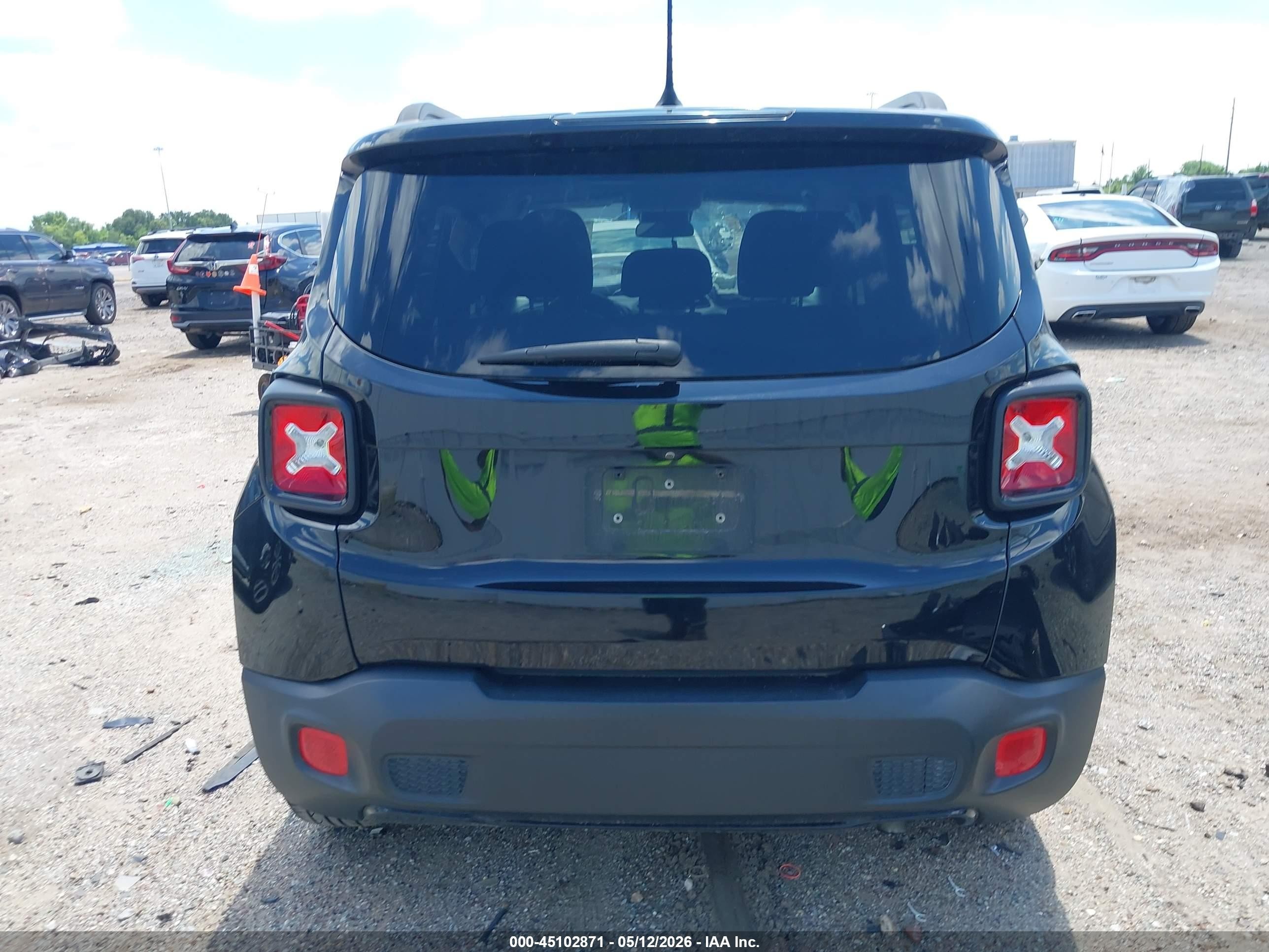 2017 Jeep Renegade Altitude Fwd Black vin: ZACCJABB4HPG38482