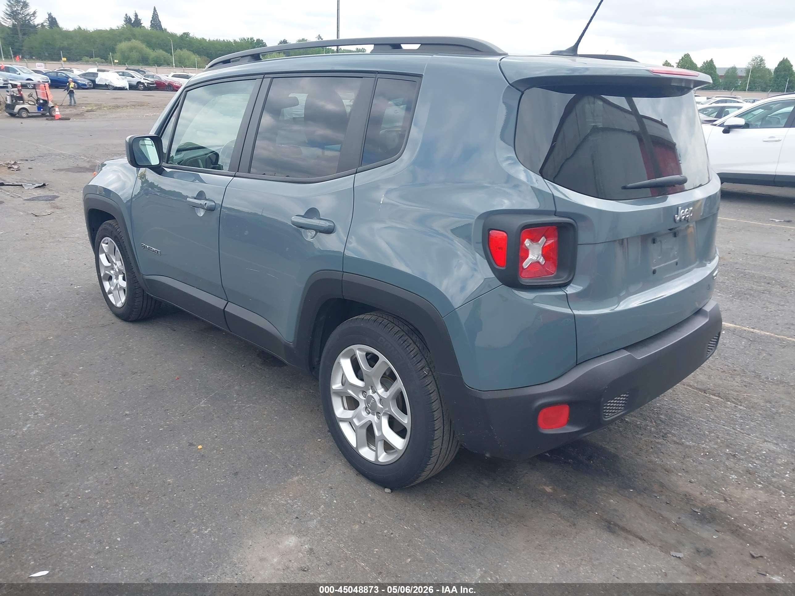 2017 Jeep Renegade Latitude Fwd Gray vin: ZACCJABB5HPG23313